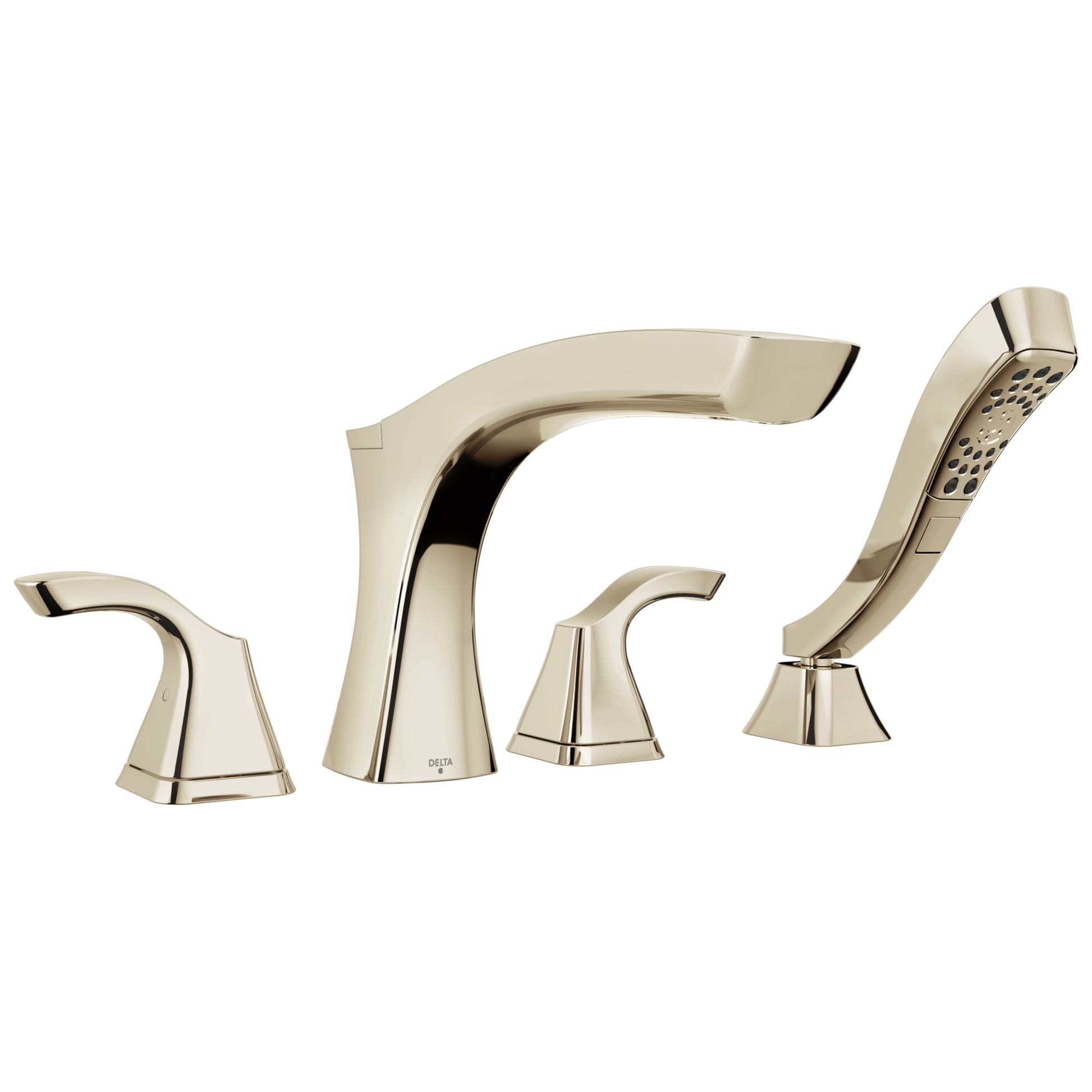 Delta T4752 Tesla Roman Tub with Hand Shower Trim