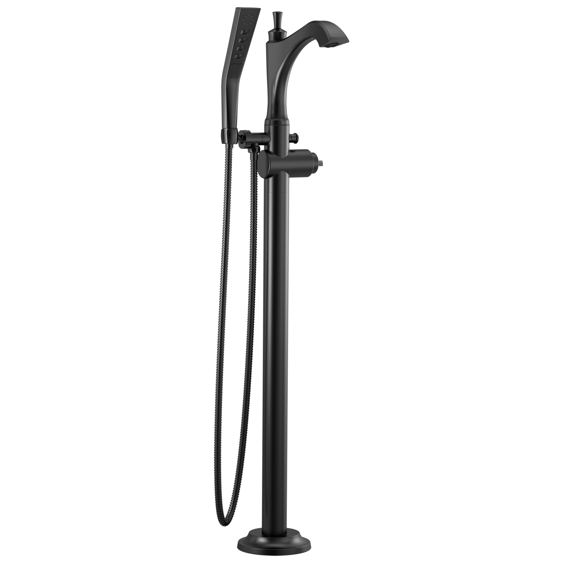 Delta Delta Dorval™: Single Handle Floor Mount Tub Filler Trim - Less Handle