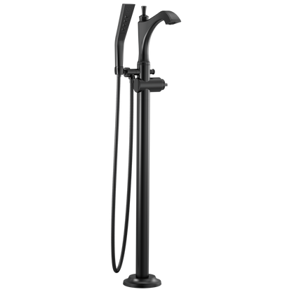 Delta Delta Dorval™: Single Handle Floor Mount Tub Filler Trim - Less Handle
