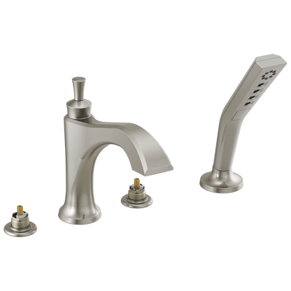 Delta Delta Dorval™: Roman Tub with Hand Shower Trim - Less Handles