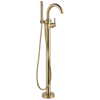 Delta T4759-FL Trinsic Contemporary Floor Mount Tub Filler Trim