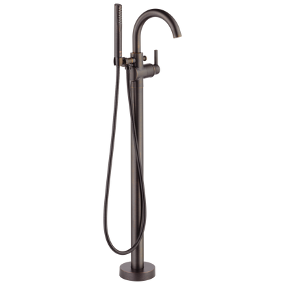 Delta T4759-FL Trinsic Contemporary Floor Mount Tub Filler Trim