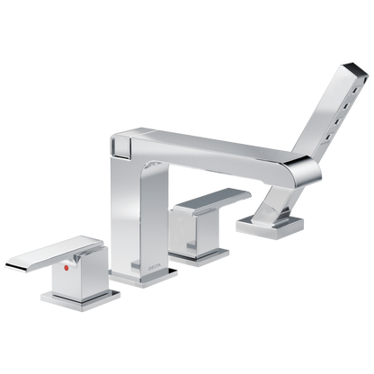 Delta T4767 Ara Roman Tub with Hand Shower Trim