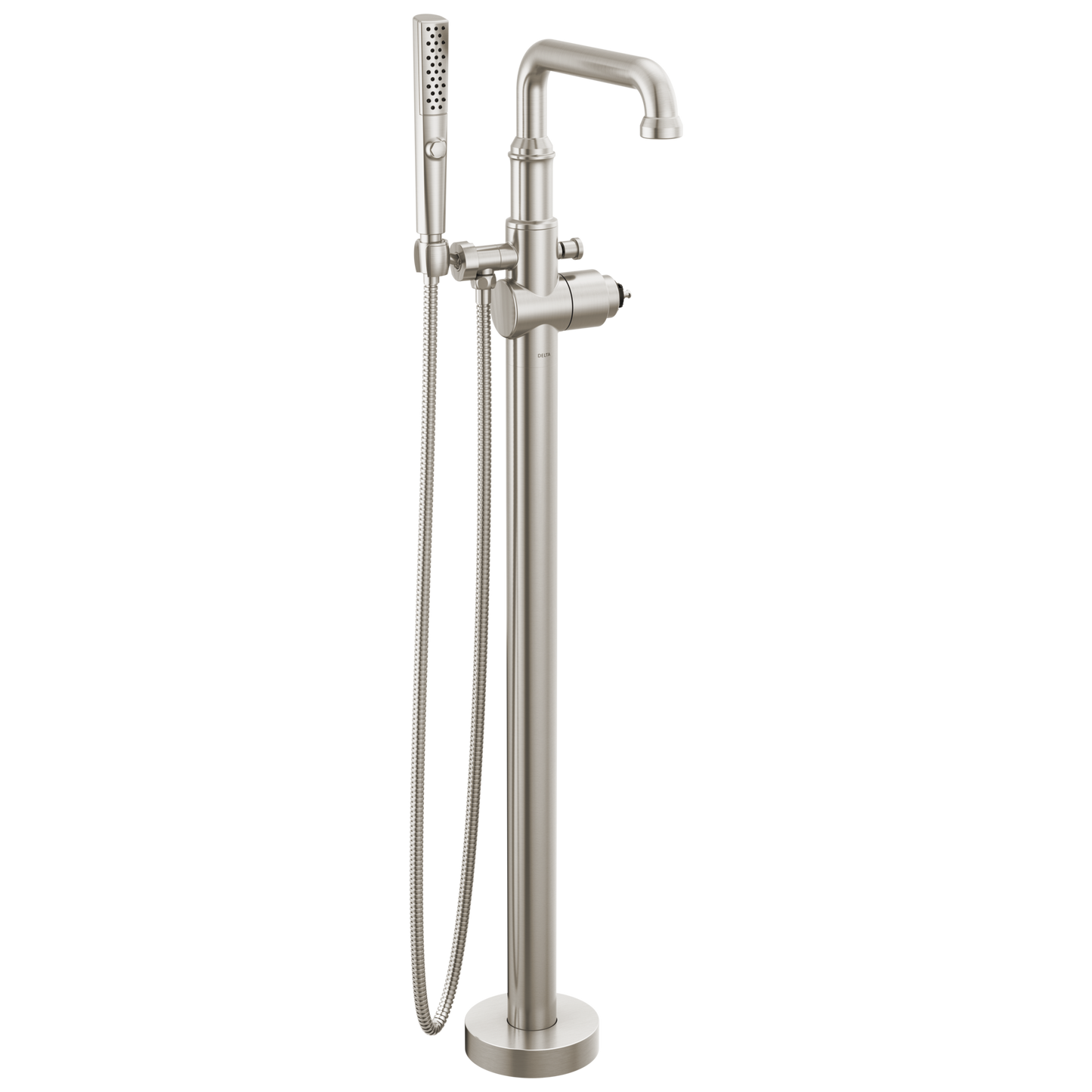 Delta Broderick: Floor Mount Tub Filler Trim- Less Handle