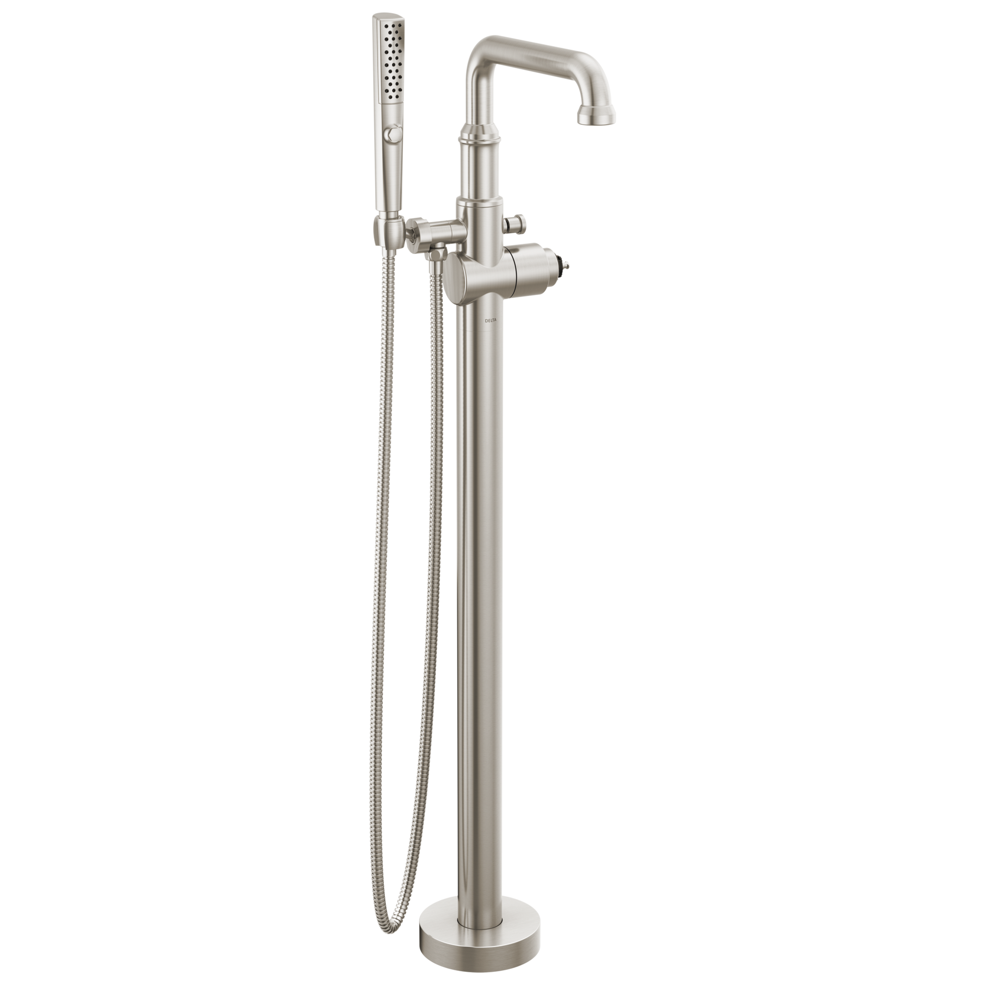 Delta Broderick: Floor Mount Tub Filler Trim- Less Handle