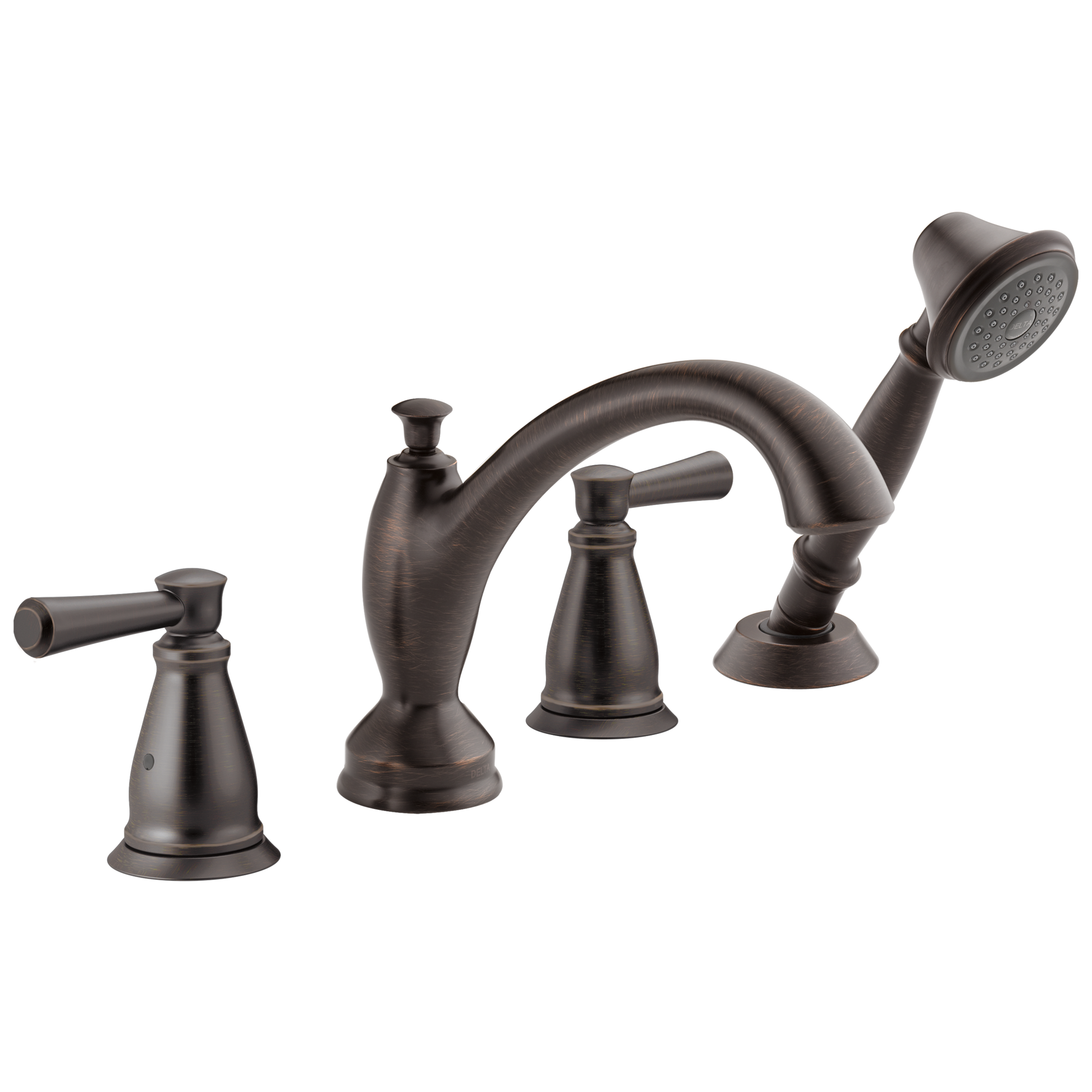 Delta T4793 Linden Traditional Roman Tub with Hand Shower Trim