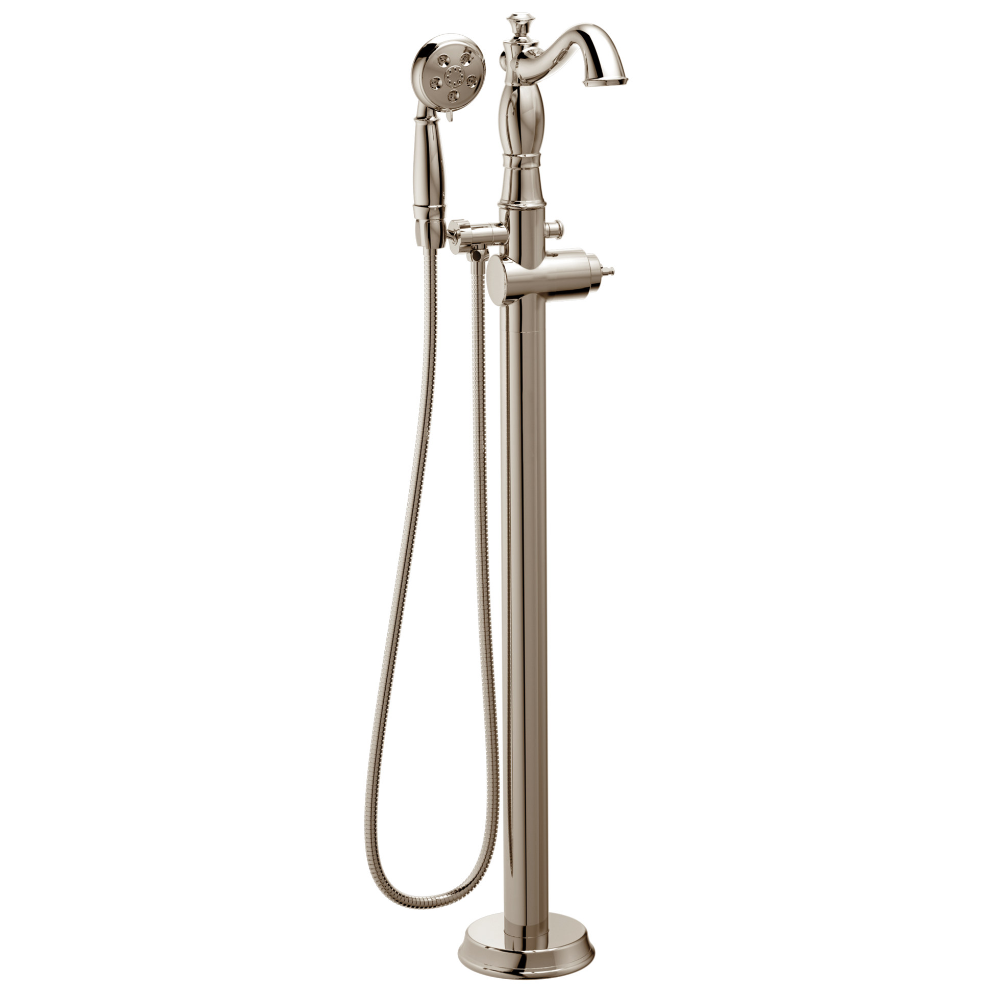 Delta T4797-FL-LHP Cassidy Traditional Floor Mount Tub Filler Trim - Less Handle