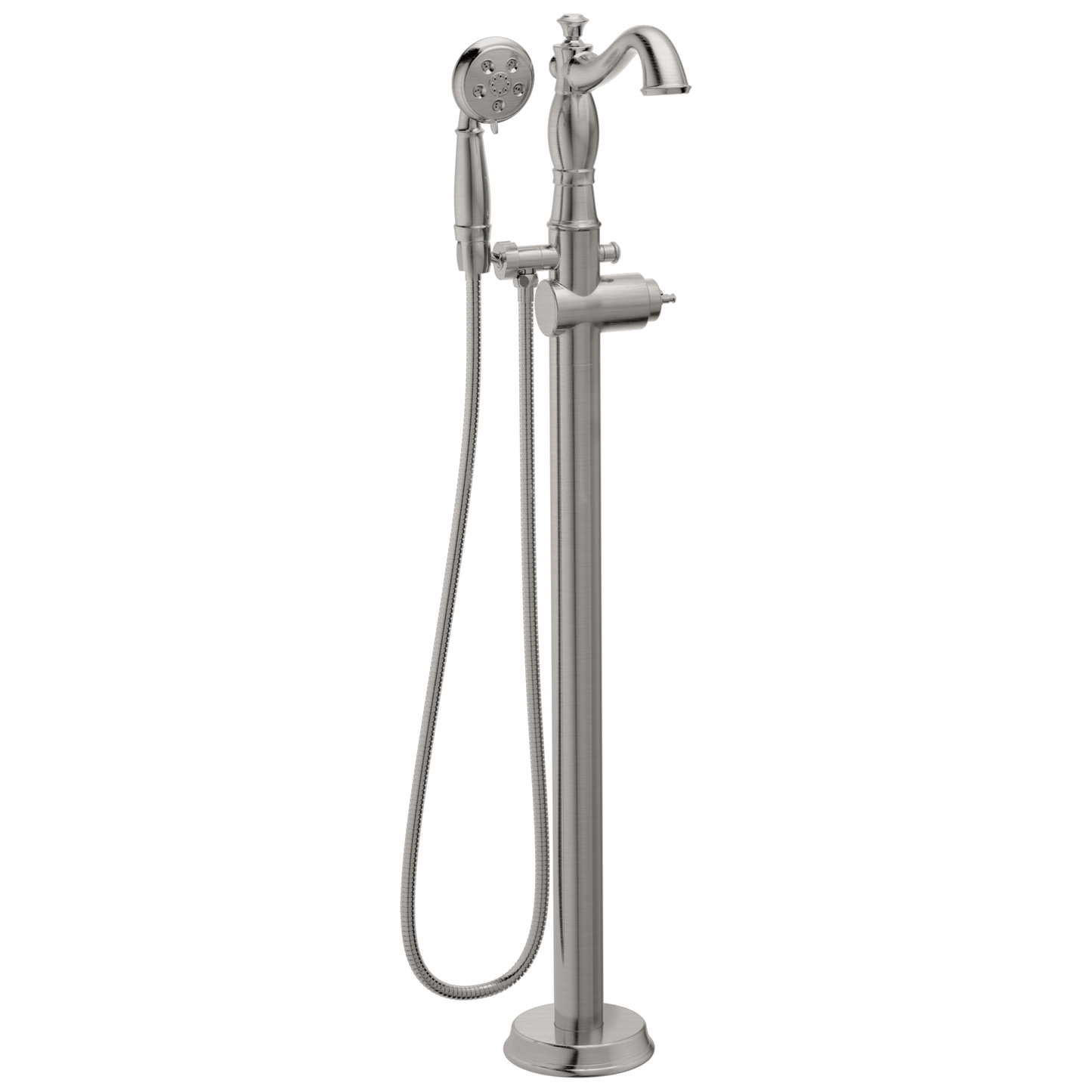 Delta T4797-FL-LHP Cassidy Traditional Floor Mount Tub Filler Trim - Less Handle