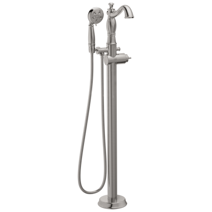 Delta T4797-FL-LHP Cassidy Traditional Floor Mount Tub Filler Trim - Less Handle