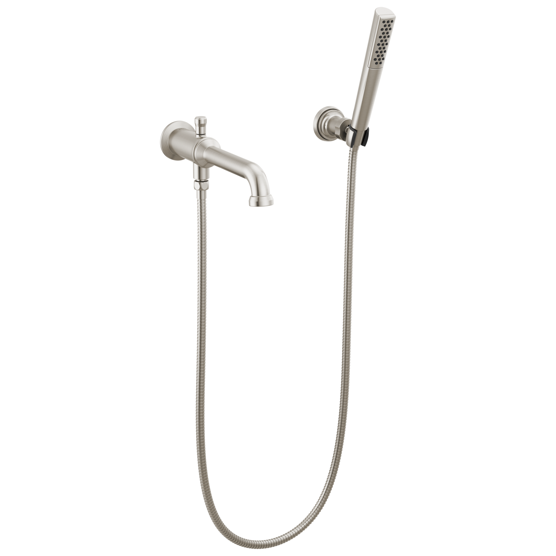 Delta Broderick: Wall Mount Tub Filler Trim with Hand Shower - Less Handles