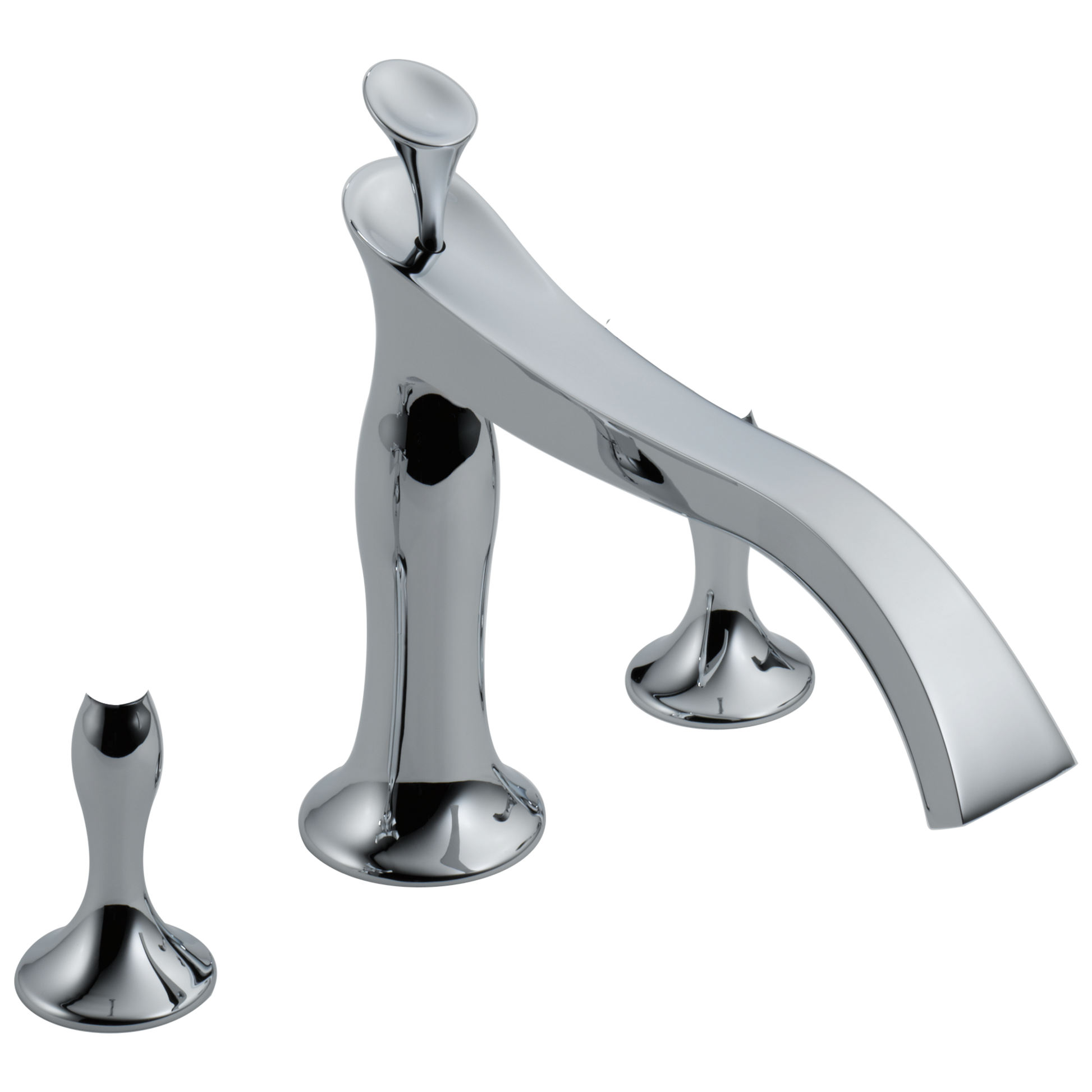 Brizo Brizo RSVP: Three Hole Roman Tub Trim - Less Handles