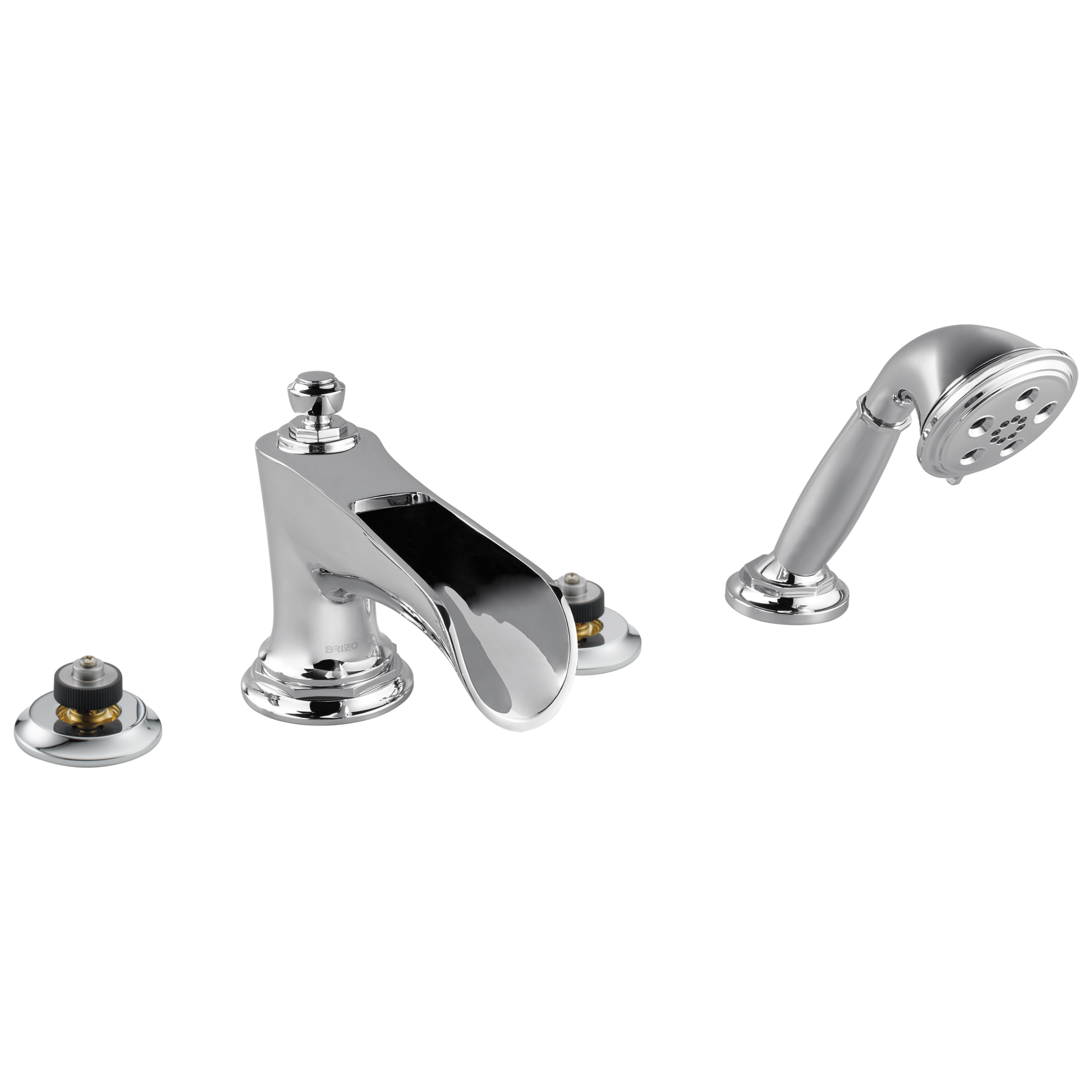 Brizo Brizo Rook: Roman Tub Trim with Hand Shower - Less Handles