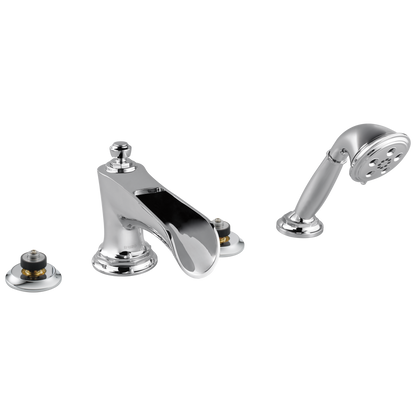 Brizo Brizo Rook: Roman Tub Trim with Hand Shower - Less Handles