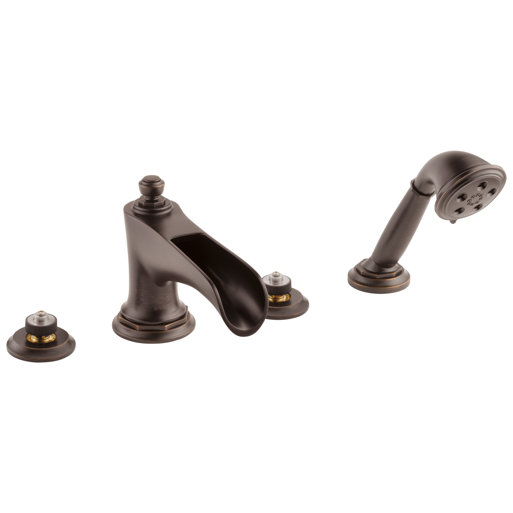 Brizo Brizo Rook: Roman Tub Trim with Hand Shower - Less Handles