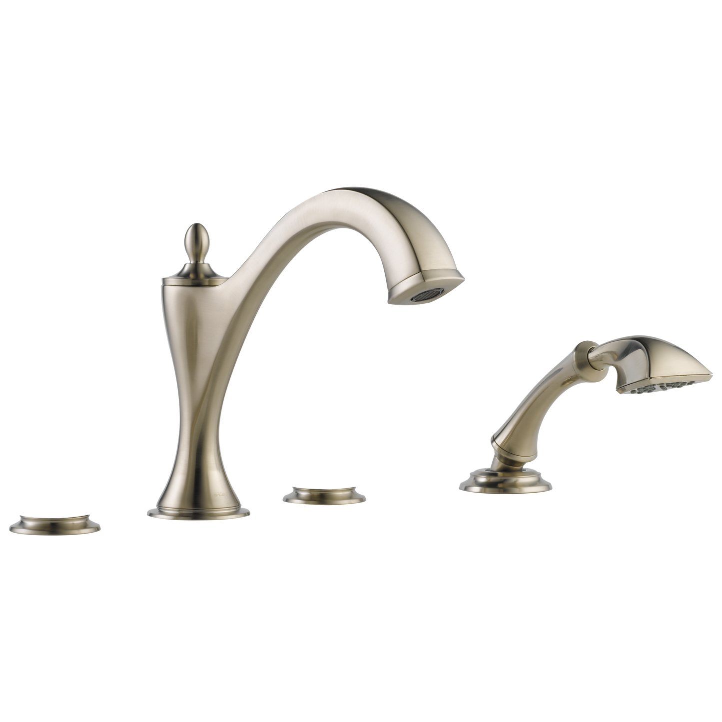 Brizo Brizo Charlotte: Roman Tub with Hand Shower Trim - Less Handles
