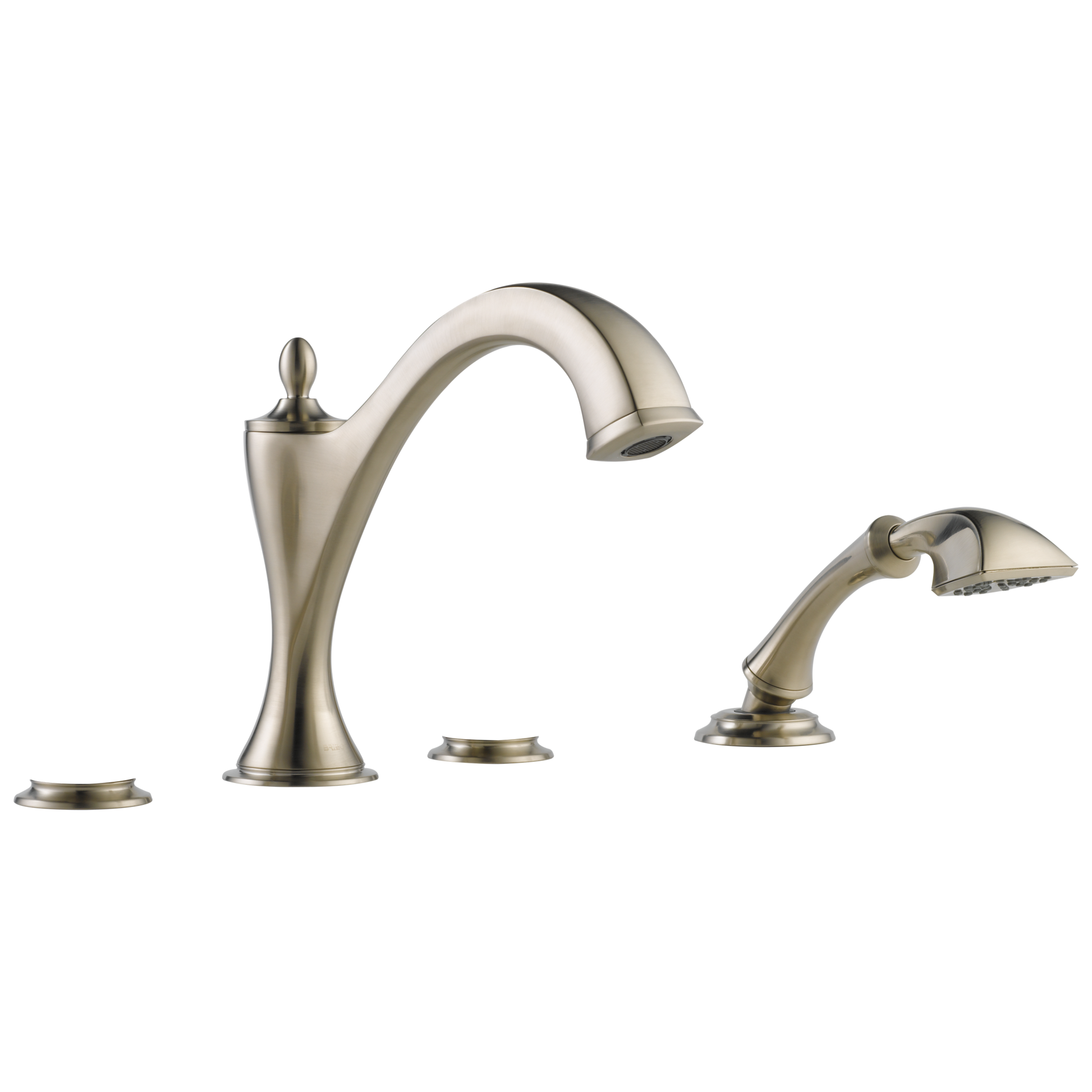 Brizo Brizo Charlotte: Roman Tub with Hand Shower Trim - Less Handles