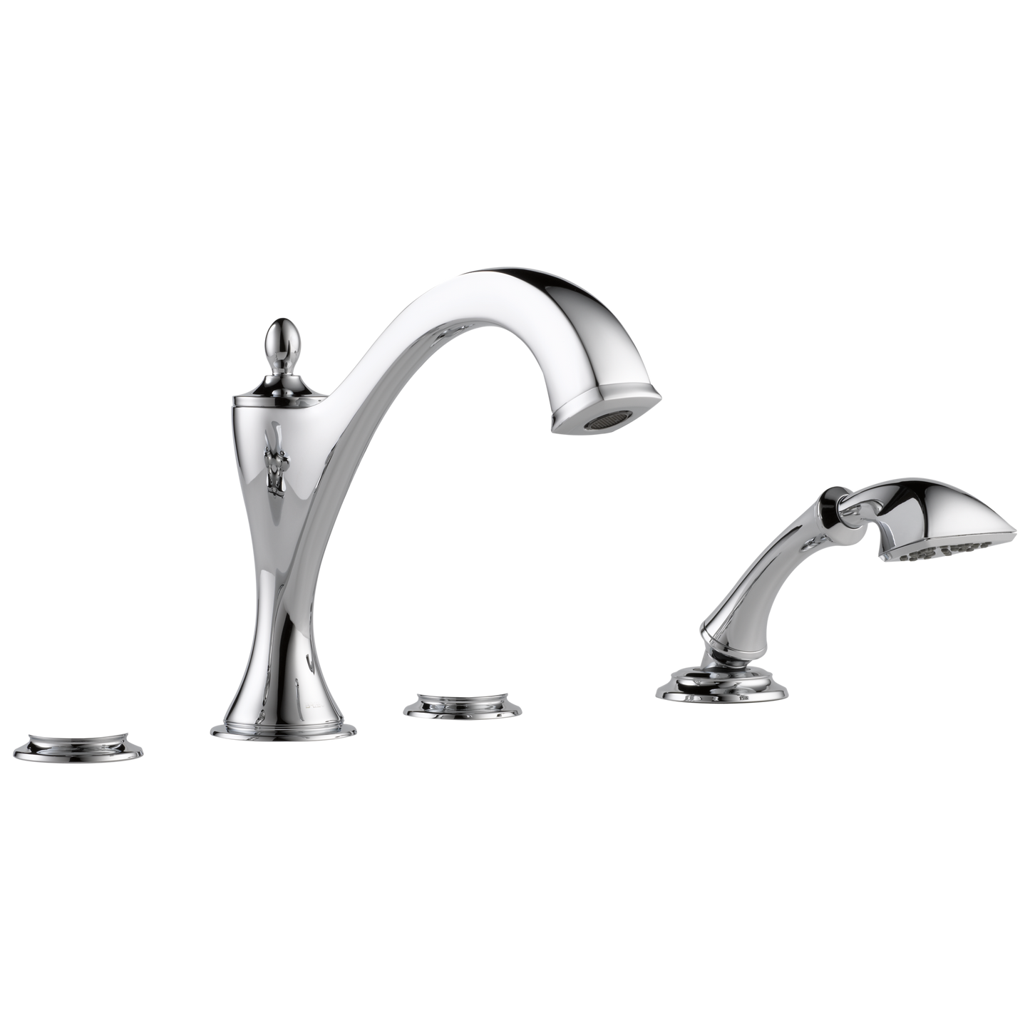 Brizo Brizo Charlotte: Roman Tub with Hand Shower Trim - Less Handles