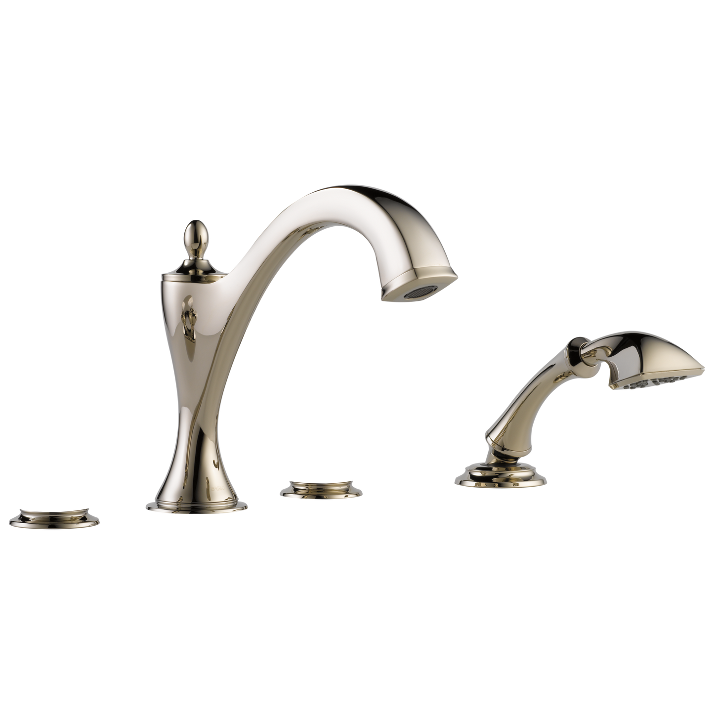 Brizo Brizo Charlotte: Roman Tub with Hand Shower Trim - Less Handles