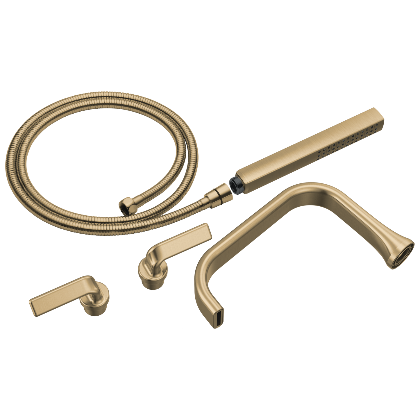 Brizo Allaria: Two-Handle Tub Filler Trim Kit with Twist Lever Handles
