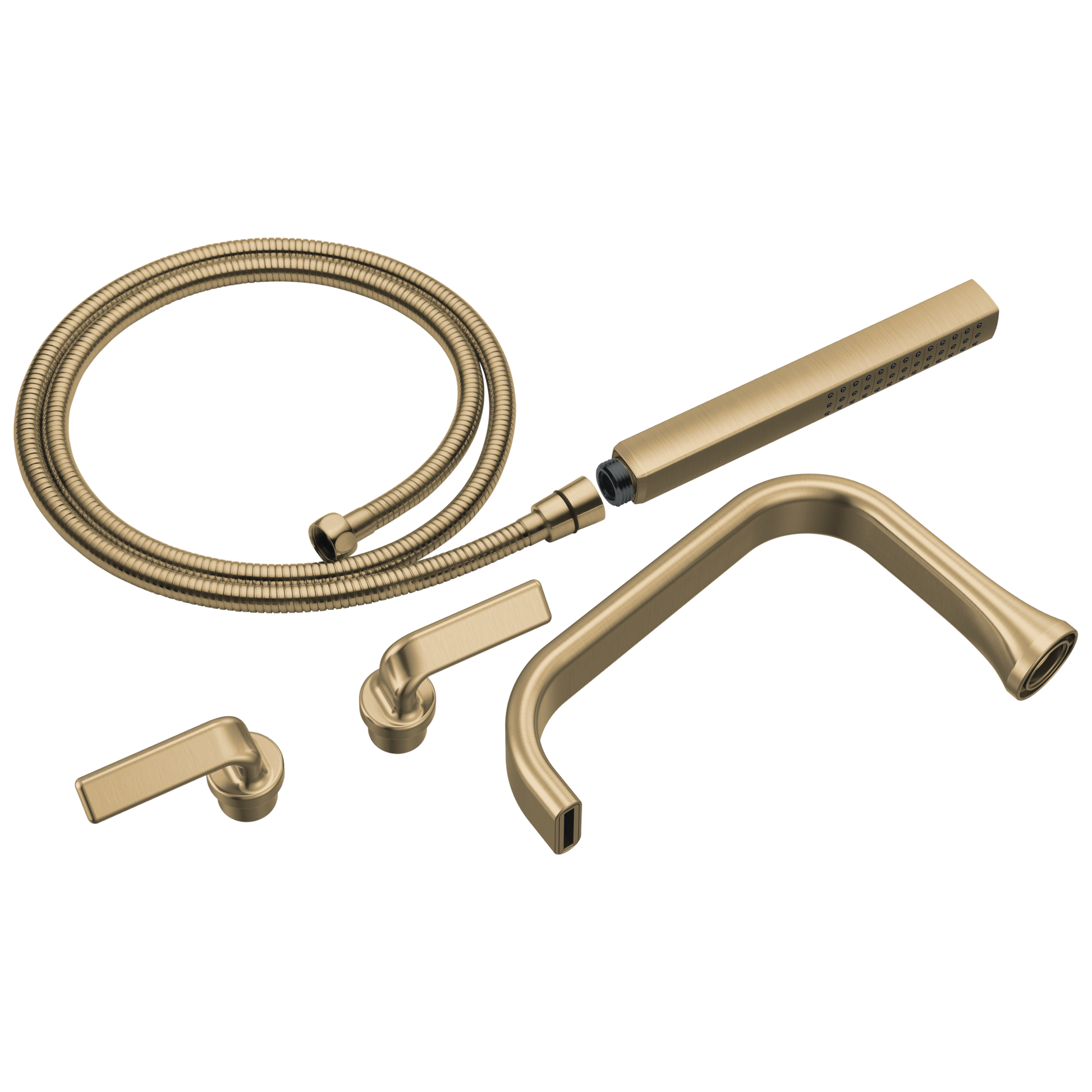 Brizo Allaria: Two-Handle Tub Filler Trim Kit with Twist Lever Handles
