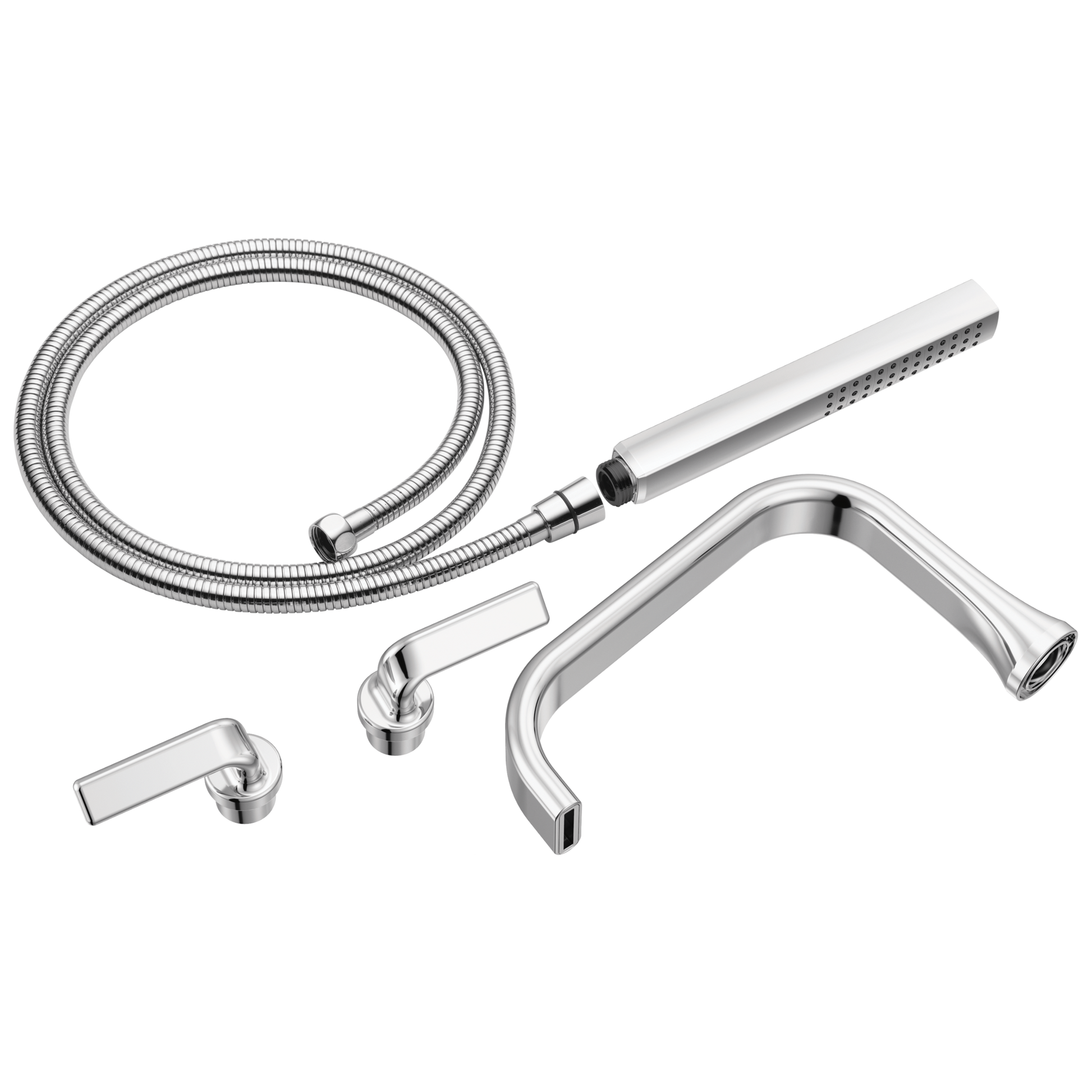 Brizo Allaria: Two-Handle Tub Filler Trim Kit with Twist Lever Handles