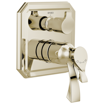 Brizo Brizo Virage: TempAssure Thermostatic Valve with Integrated 3-Function Diverter Trim