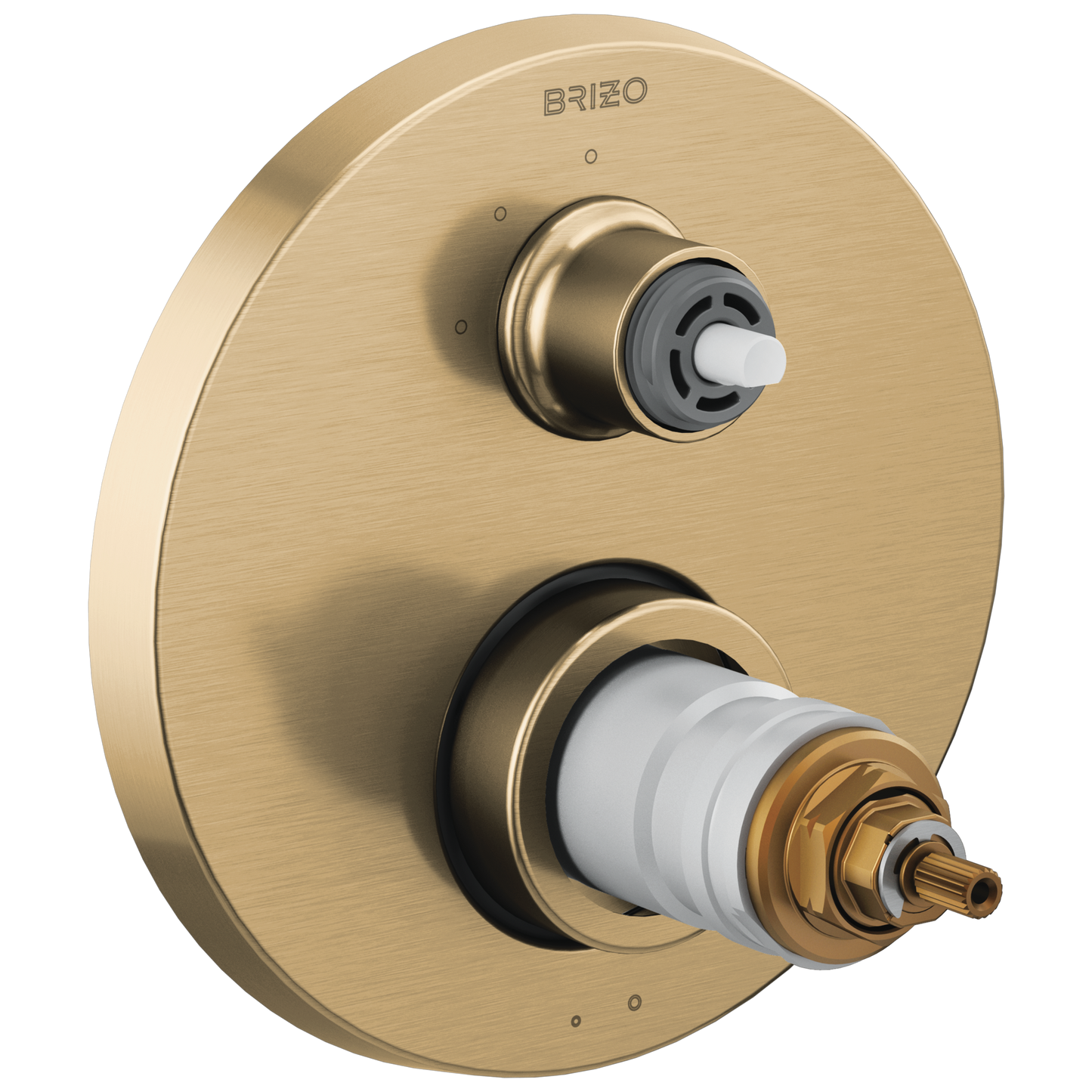 Brizo Litze: TempAssure Thermostatic Valve with 3-Function Diverter Trim - Less Handles