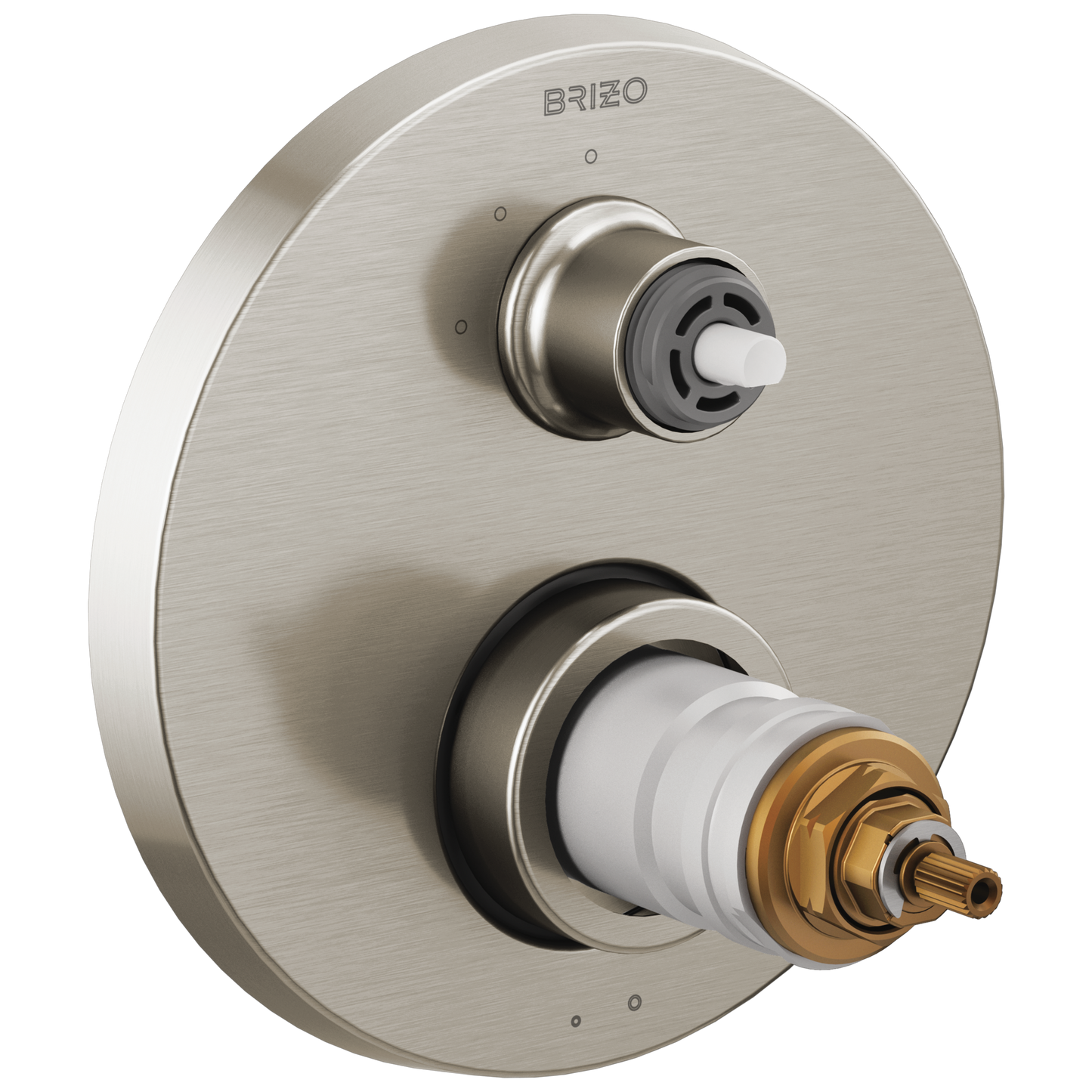 Brizo Litze: TempAssure Thermostatic Valve with 3-Function Diverter Trim - Less Handles