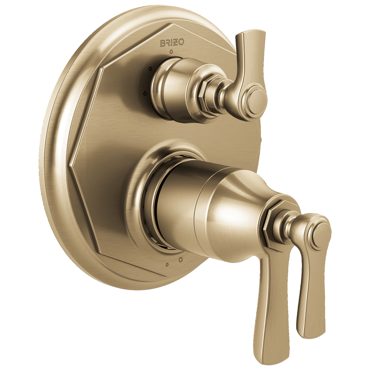Brizo Brizo Rook: TempAssure Thermostatic Valve with 3-Function Diverter Trim