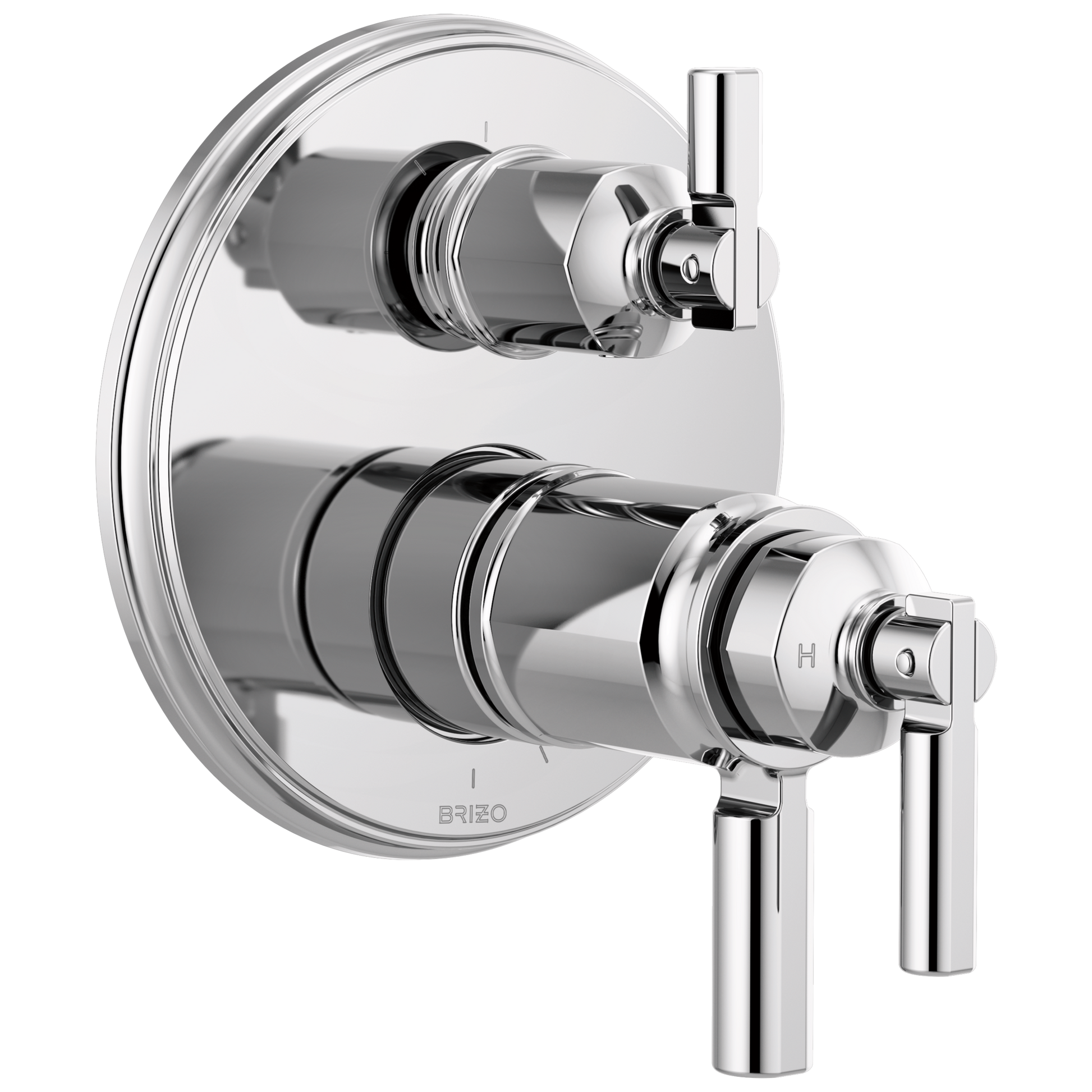 Brizo Invari: Tempassure Thermostatic Valve With Integrated 3-Function Diverter Trim