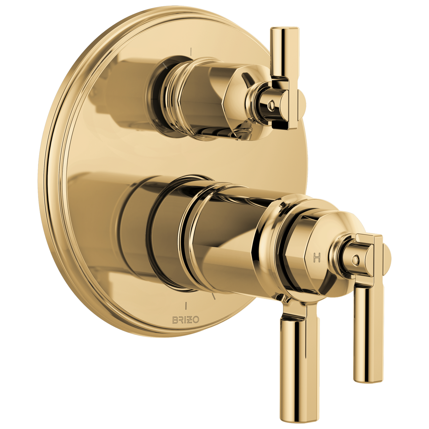 Brizo Invari: Tempassure Thermostatic Valve With Integrated 3-Function Diverter Trim