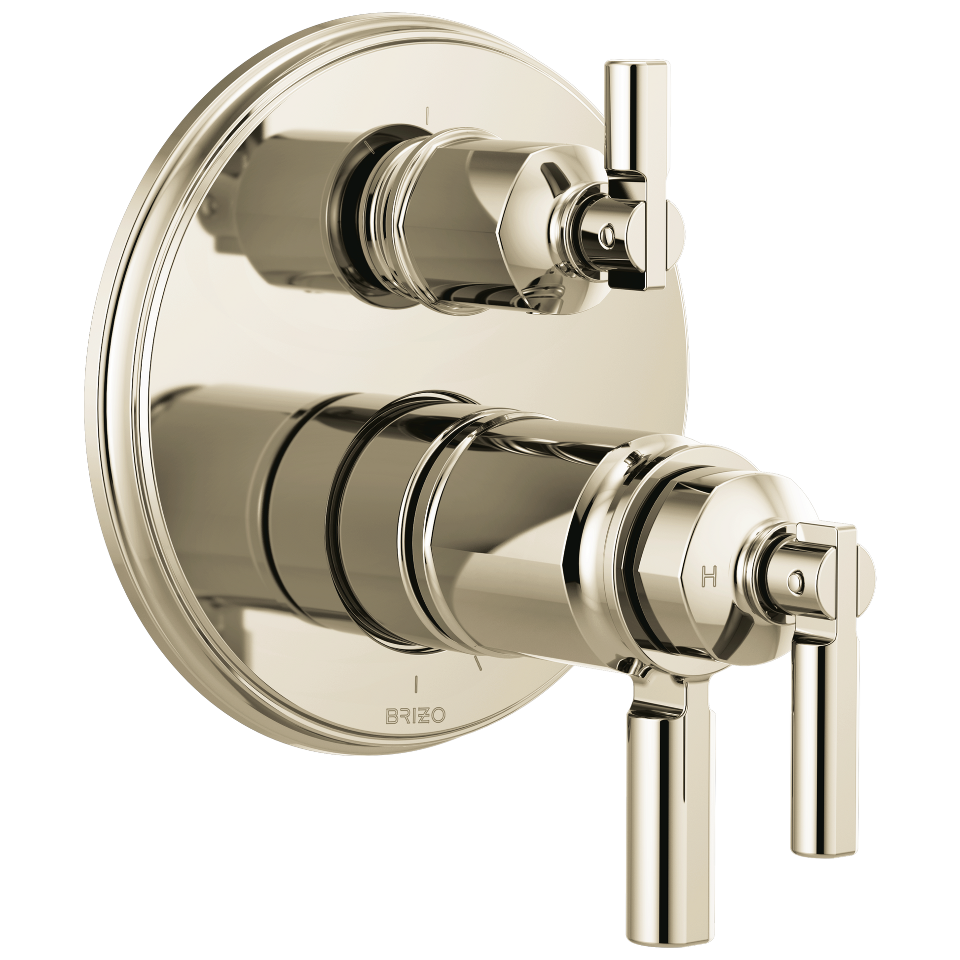 Brizo Invari: Tempassure Thermostatic Valve With Integrated 3-Function Diverter Trim