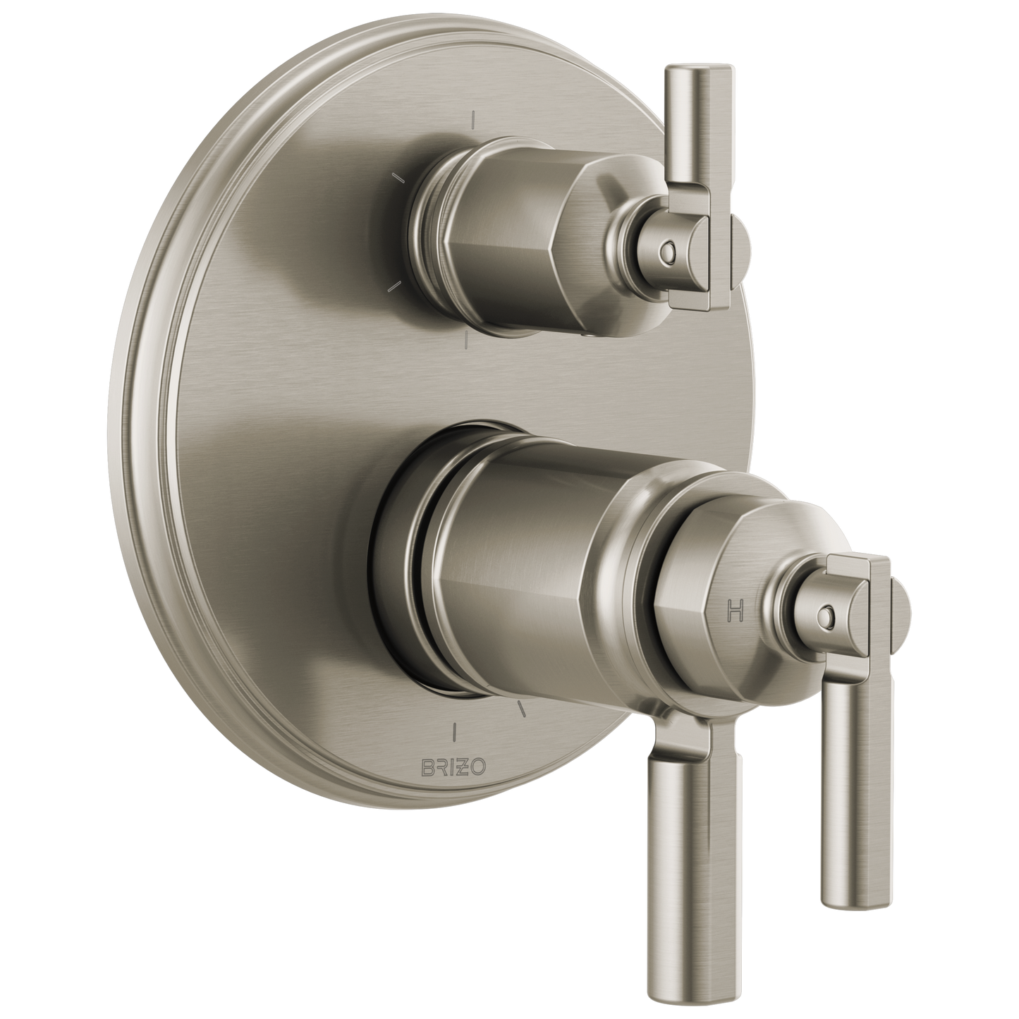 Brizo Invari: Tempassure Thermostatic Valve With Integrated 6-Function Diverter Trim