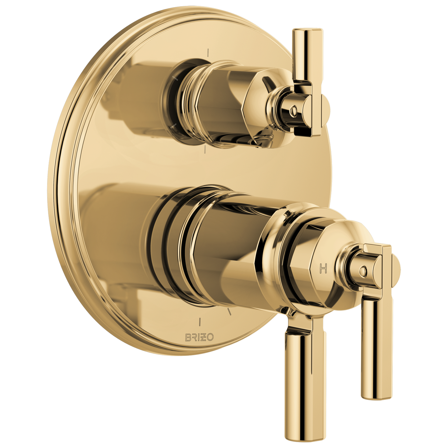 Brizo Invari: Tempassure Thermostatic Valve With Integrated 6-Function Diverter Trim