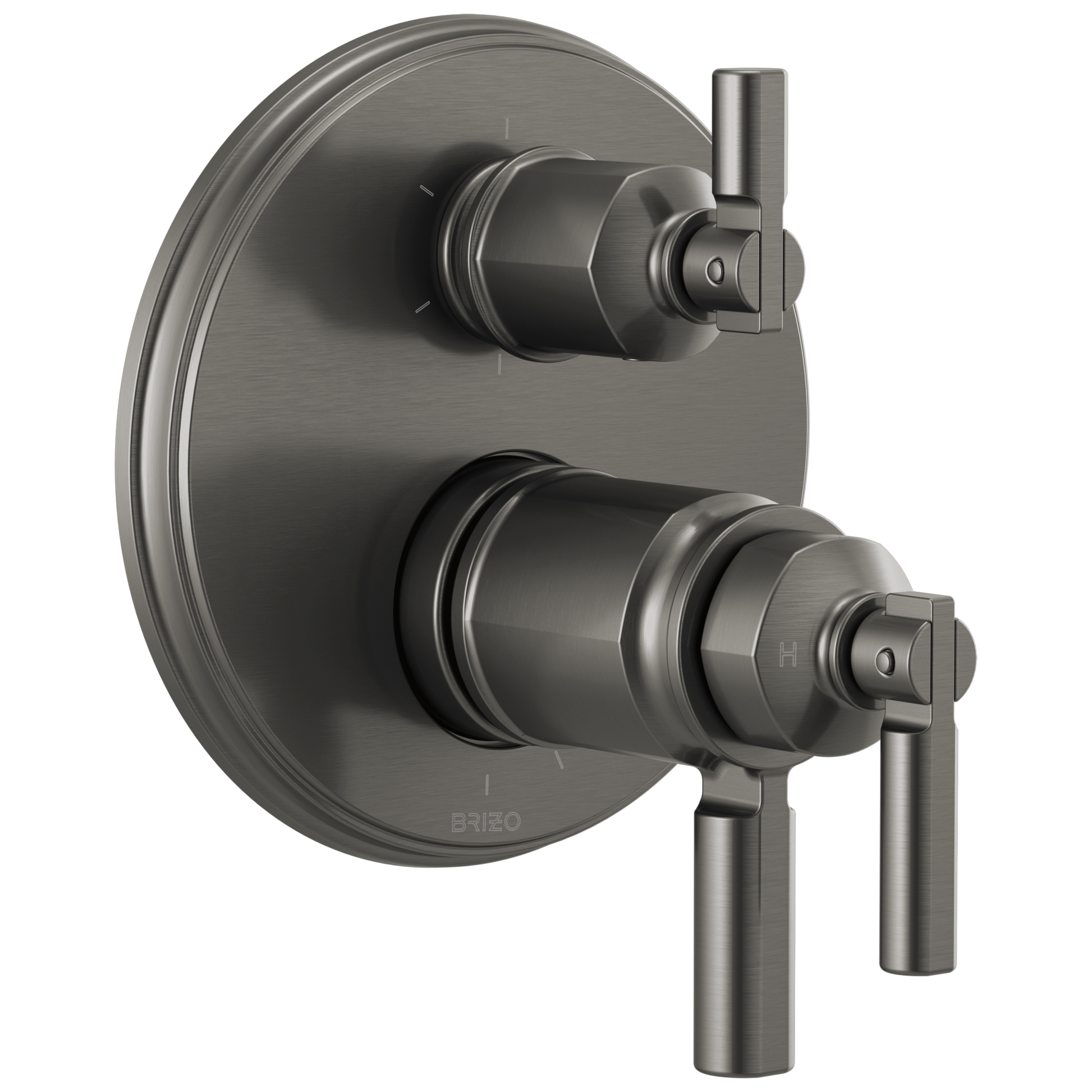 Brizo Invari: Tempassure Thermostatic Valve With Integrated 6-Function Diverter Trim