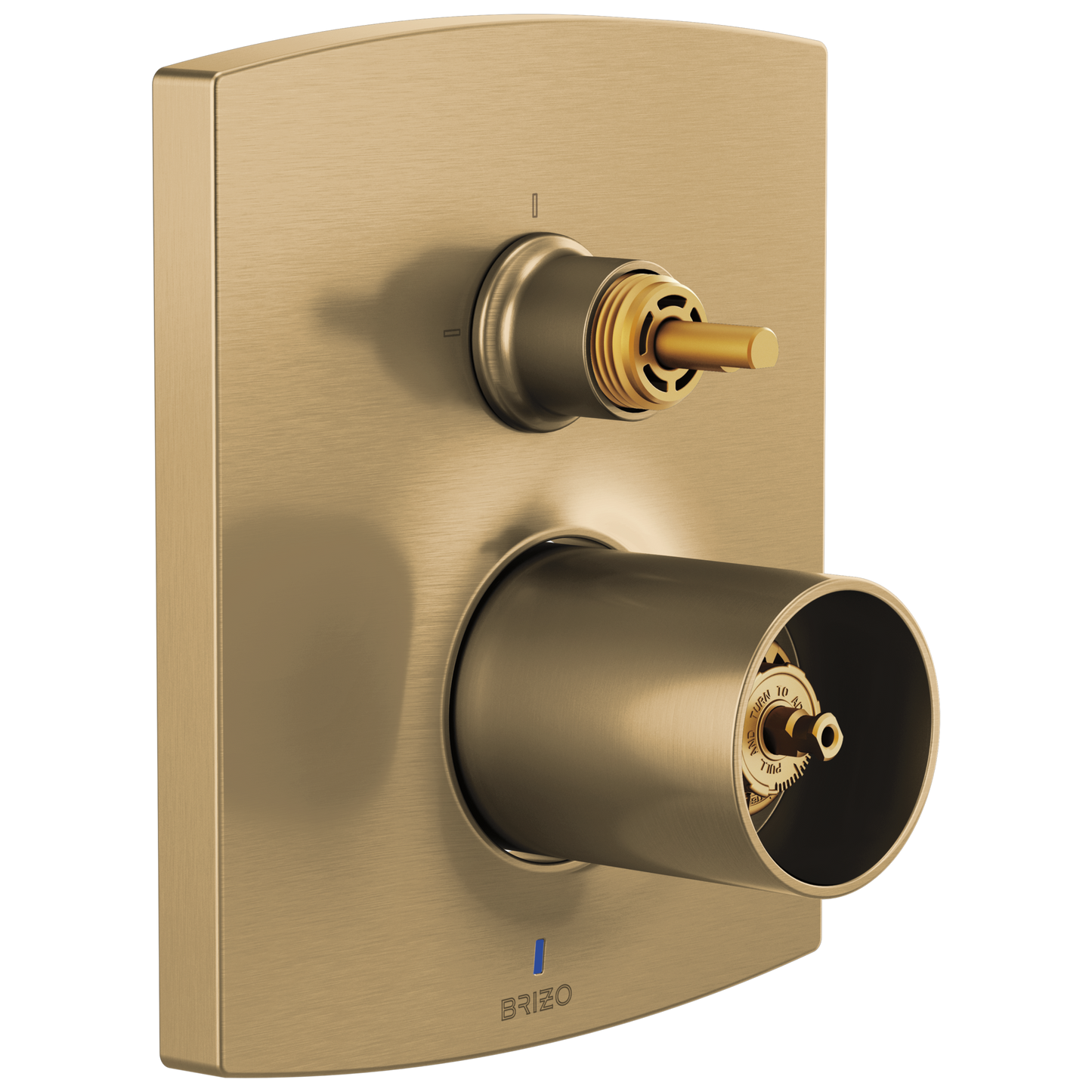 Brizo Kintsu: Pressure Balance Valve with Integrated 3-Function Diverter Trim - Less Handles