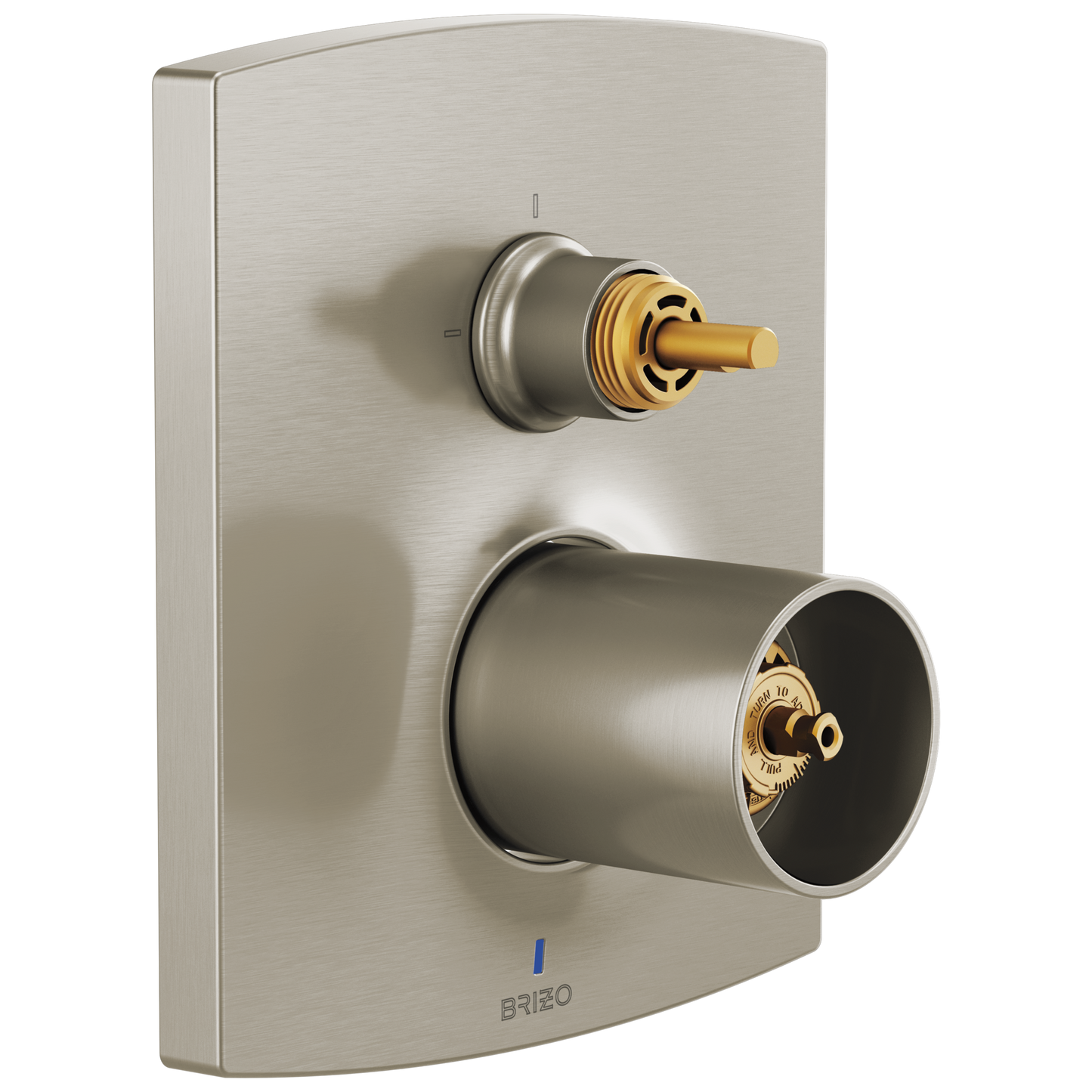 Brizo Kintsu: Pressure Balance Valve with Integrated 3-Function Diverter Trim - Less Handles