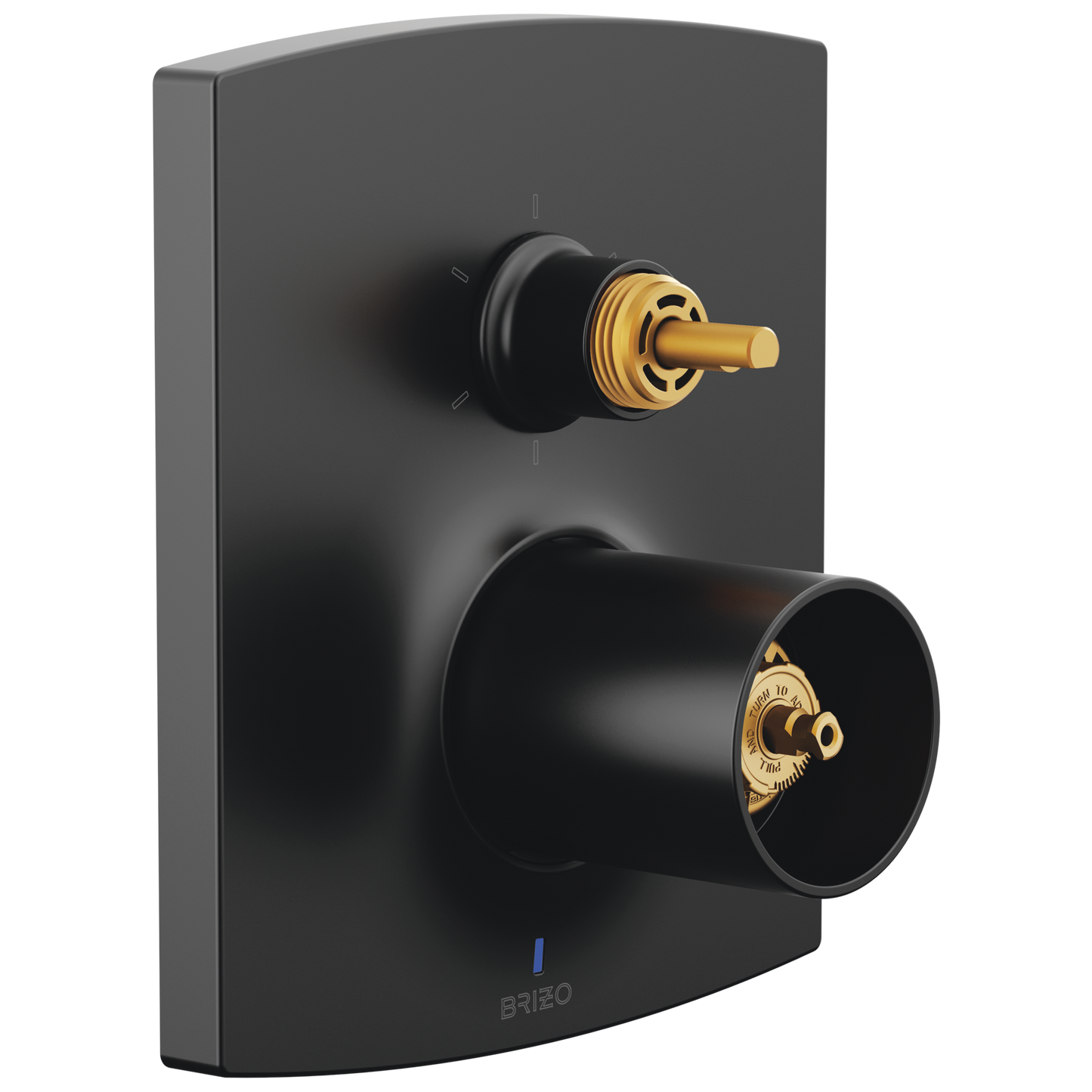 Brizo Kintsu: Pressure Balance Valve Trim with Integrated 6-Function Diverter Trim - Less Handles