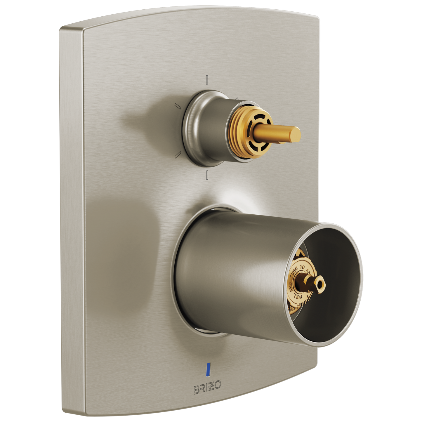 Brizo Kintsu: Pressure Balance Valve with Integrated 6-Function Diverter Trim - Less Handles