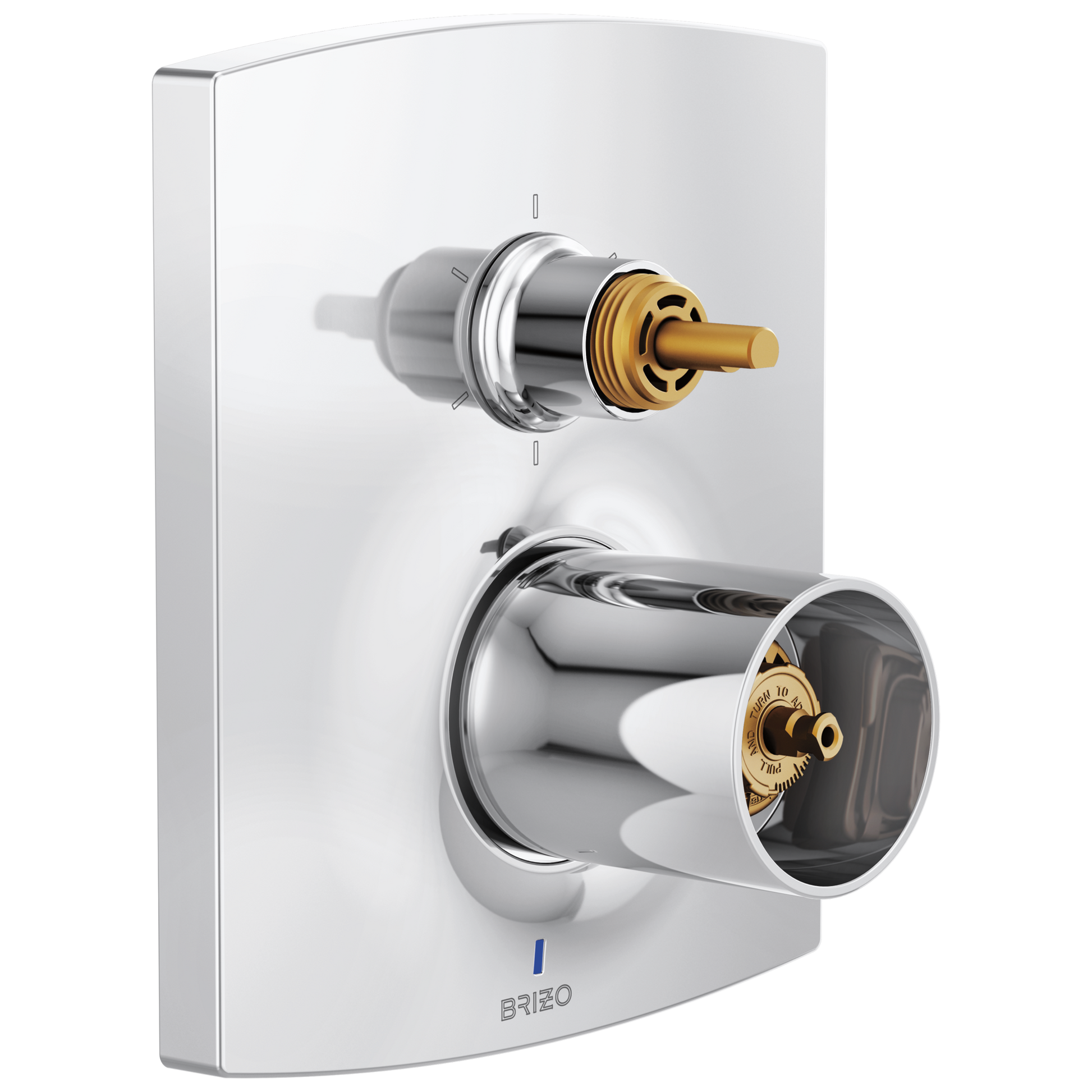 Brizo Kintsu: Pressure Balance Valve with Integrated 6-Function Diverter Trim - Less Handles