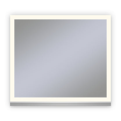 Uplift Tech 30" x 27" x 6" lighted cabinet with perimeter light pattern in 2700K color temperature (warm white), dimmable, anodized aluminum handle (upgrade available) and electric