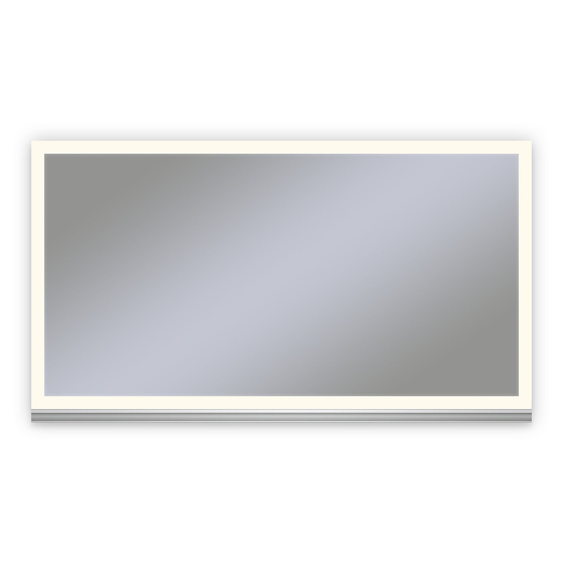 Uplift Tech 48" x 27" x 6" lighted cabinet with perimeter light pattern in 2700K color temperature (warm white), dimmable, anodized aluminum handle (upgrade available) and electric