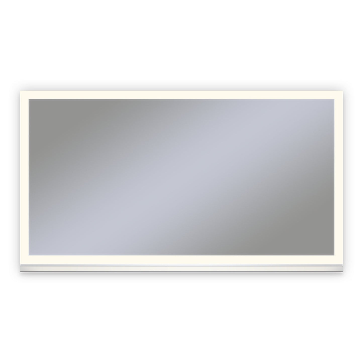 Uplift Tech 48" x 27" x 6" lighted cabinet with perimeter light pattern in 2700K color temperature (warm white), dimmable, anodized aluminum handle (upgrade available), electric, night light and defogger