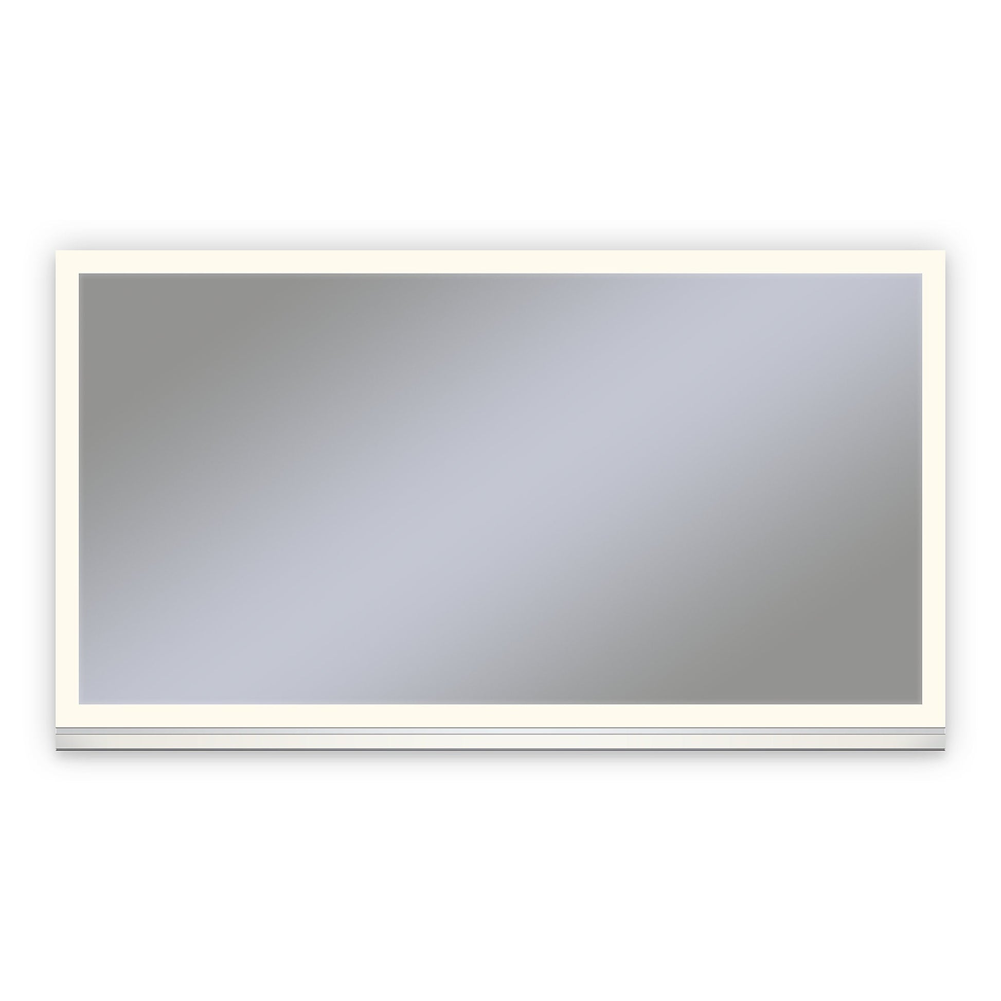 Uplift Tech 48" x 27" x 6" lighted cabinet with perimeter light pattern in 2700K color temperature (warm white), dimmable, anodized aluminum handle (upgrade available), electric, night light and defogger