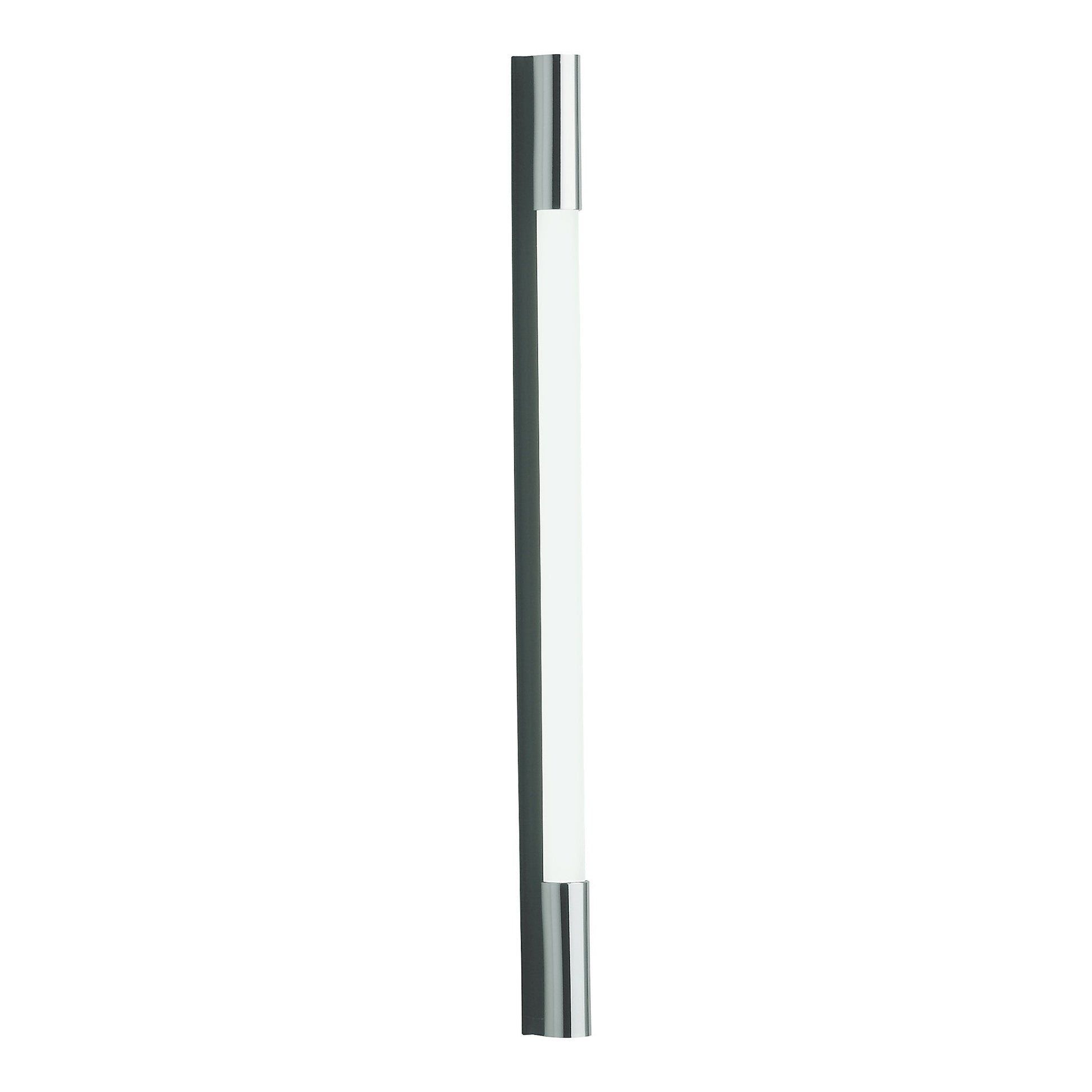 1.5 Series 1-1/2" x 30" x 2-1/8" M Series vertical lighting with dimmable light, acrylic shade and chrome end caps