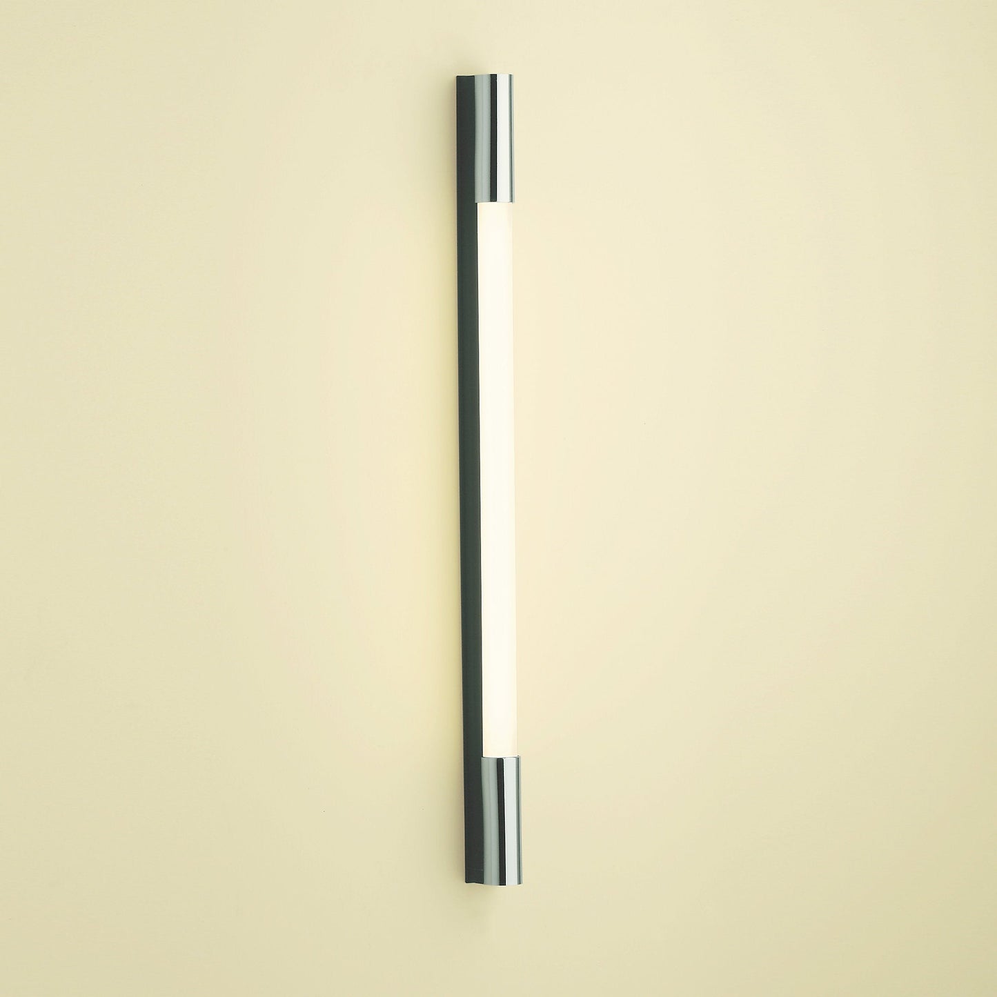 1.5 Series 1-1/2" x 39-3/8" x 2-1/8" PL Series vertical lighting with dimmable light, acrylic shade and chrome end caps