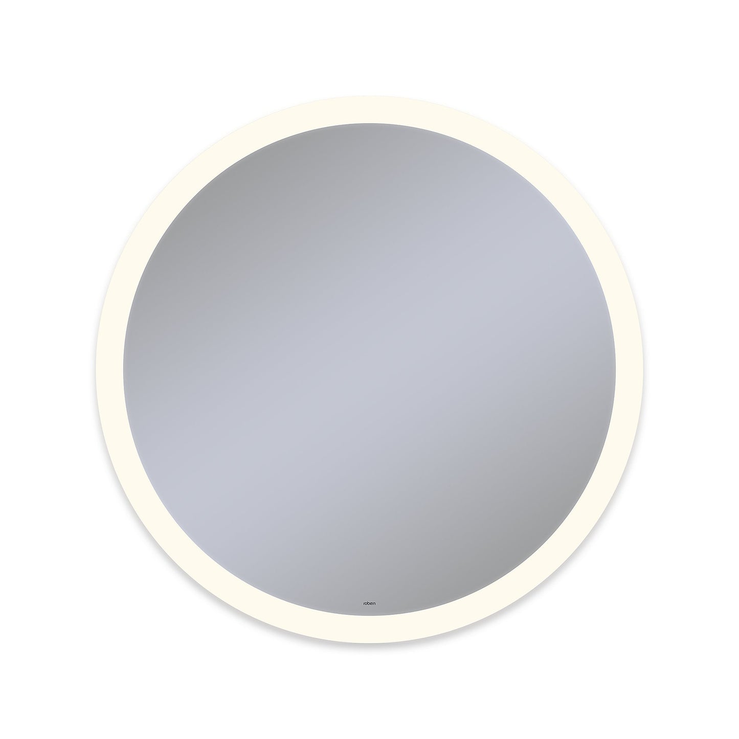 Vitality 40" diameter x 1-3/4" depth circle lighted mirror with perimeter light pattern, 2700 kelvin temperature (warm light), dimmable and defogger