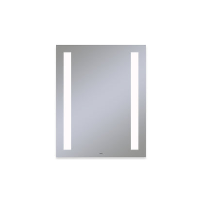 Vitality 24" x 30" x 1-3/4" rectangle lighted mirror with column light pattern, 4000 kelvin temperature (cool light), dimmable and defogger
