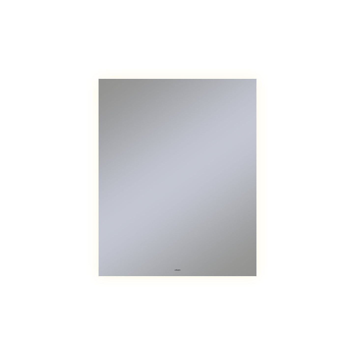Vitality 24" x 30" x 1-3/4" rectangle lighted mirror with glow light pattern, 2700 kelvin temperature (warm light), dimmable and defogger