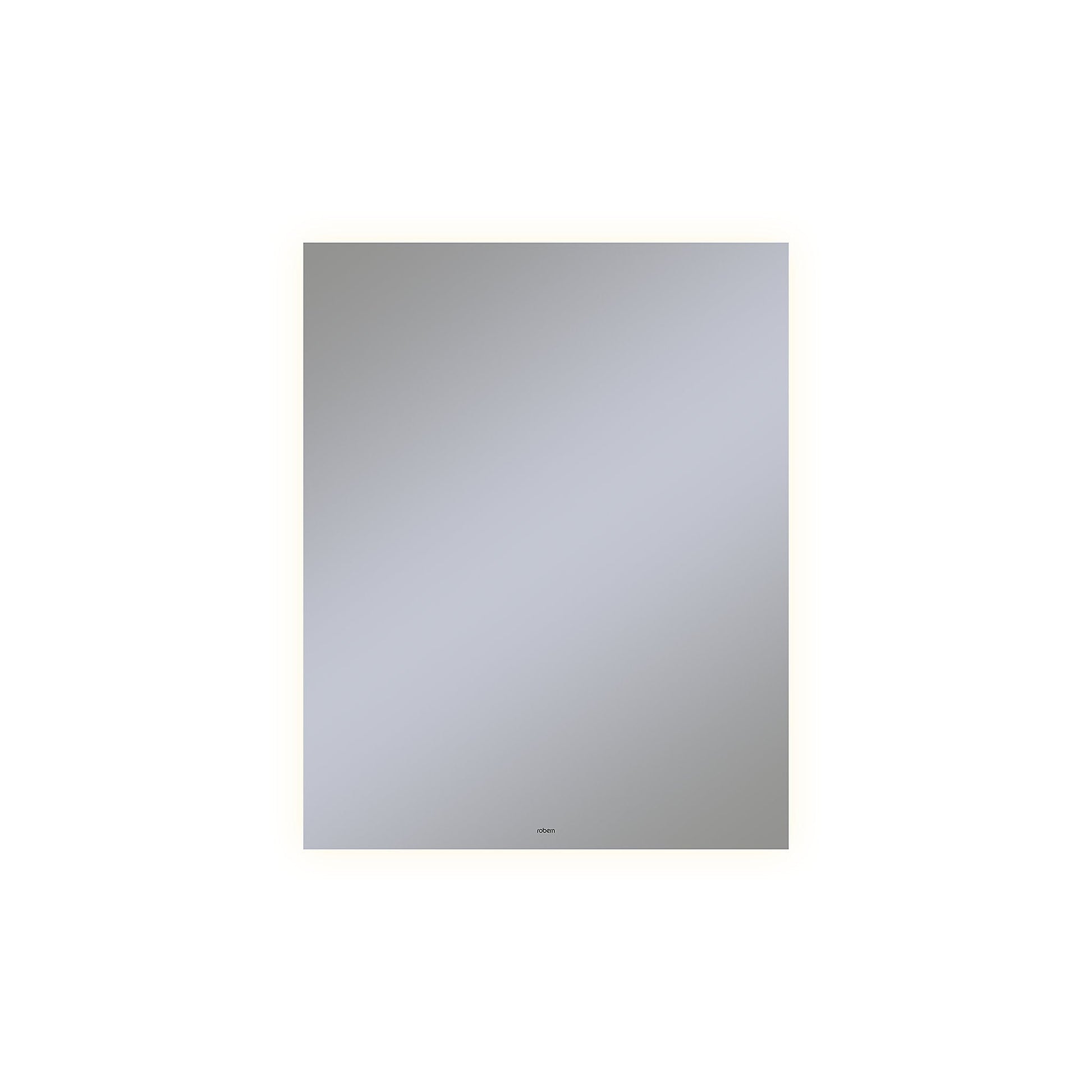 Vitality 24" x 30" x 1-3/4" rectangle lighted mirror with glow light pattern, 2700 kelvin temperature (warm light), dimmable and defogger